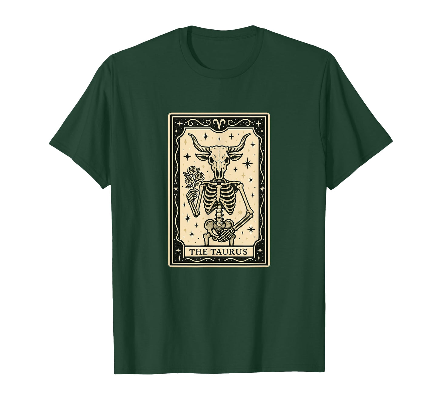 The Taurus Tarot Card - Halloween Spooky Gothic Witchy T-Shirt