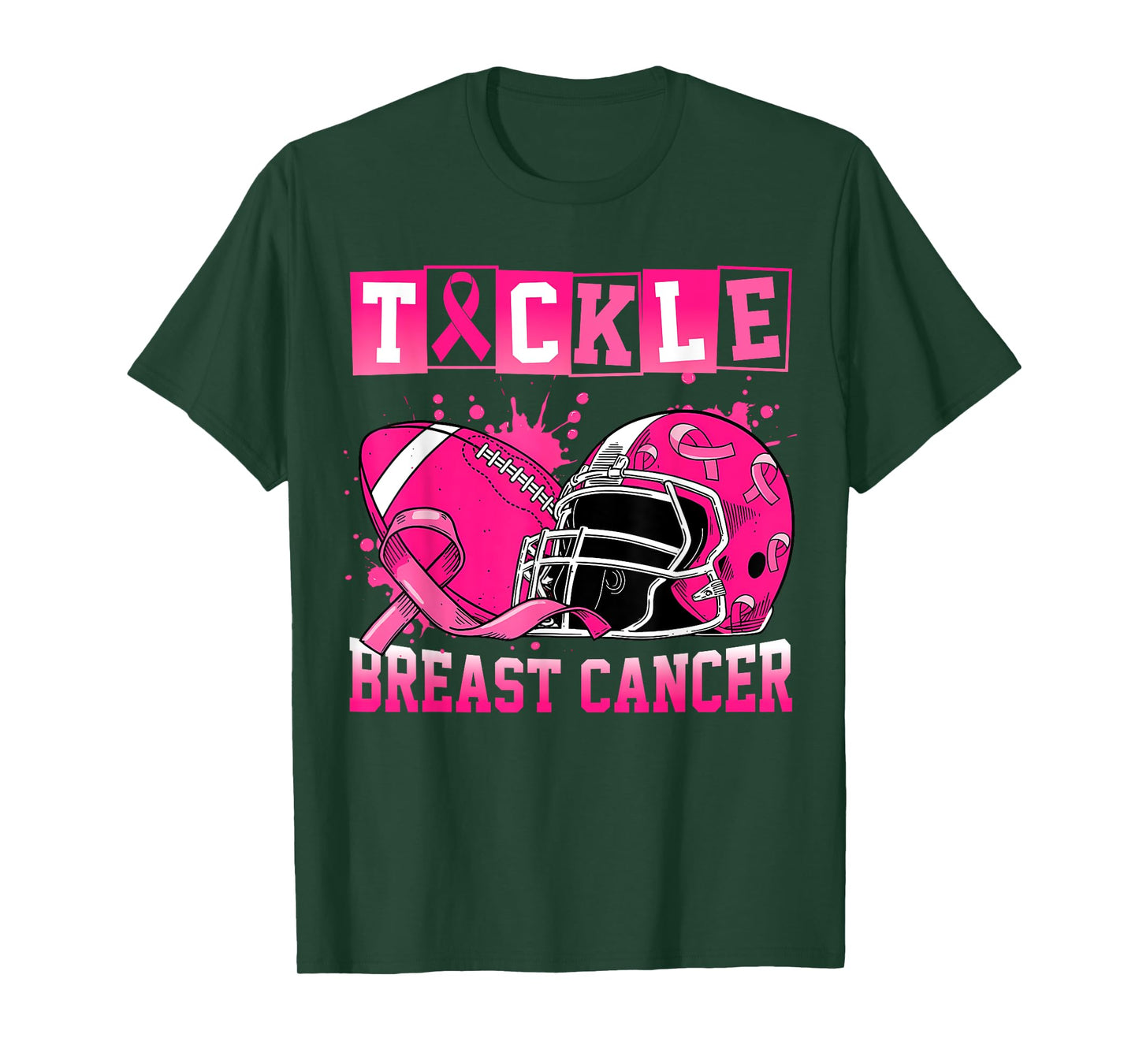 Tackle Breast Cancer Awareness American Football Men Women T-Shirt