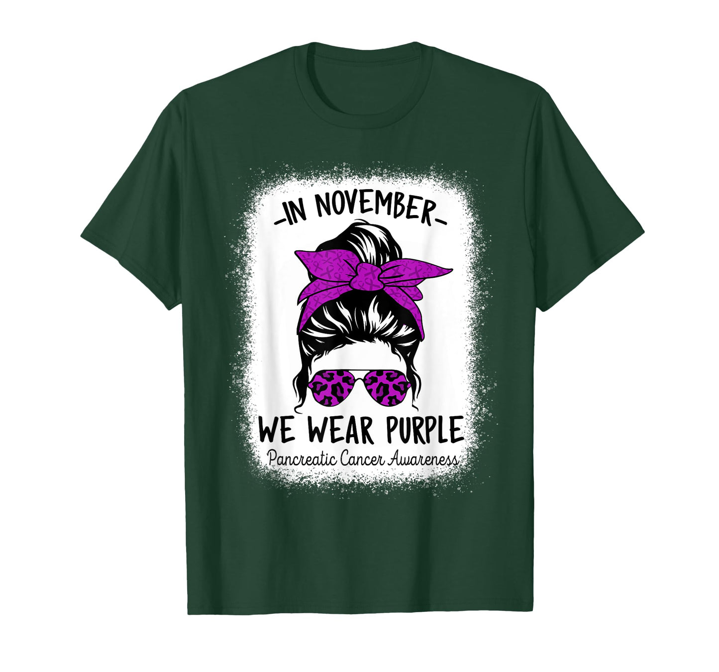 Women In November We Wear Purple Pancreatic Cancer Awareness T-Shirt