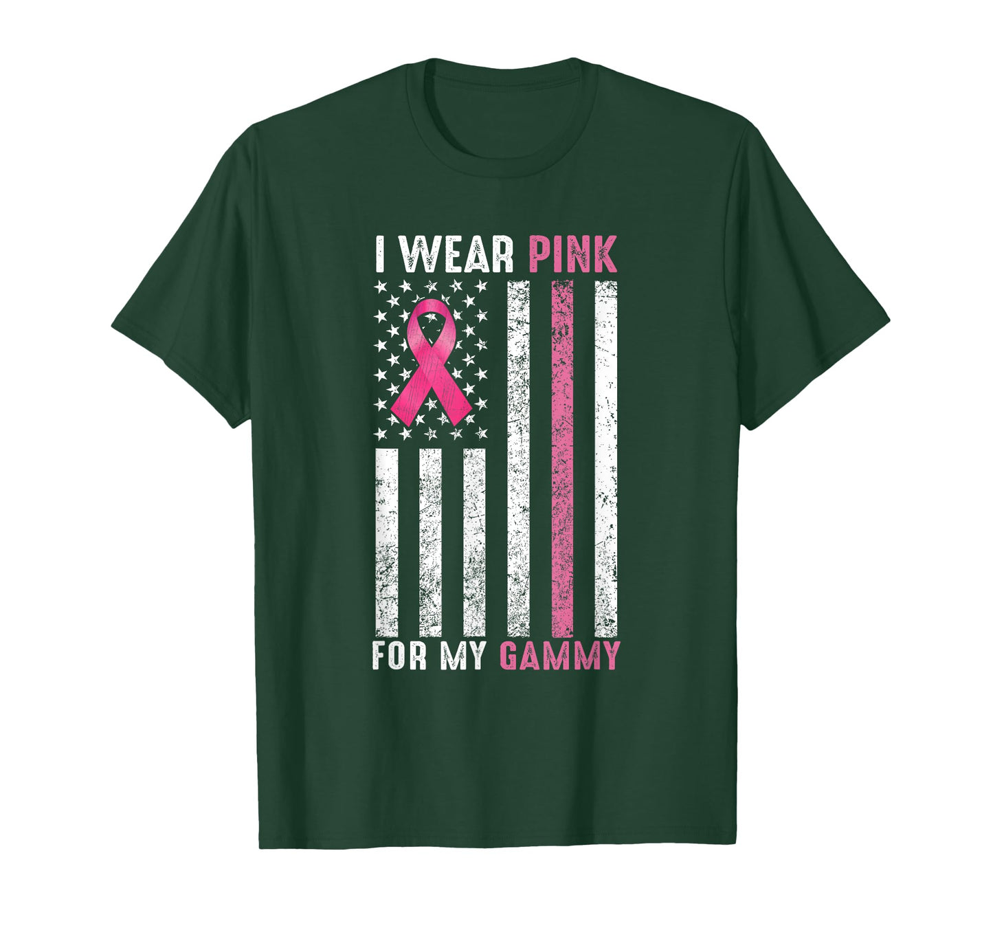I Wear Pink For My Gammy Pink Breast Cancer Awareness Month T-Shirt