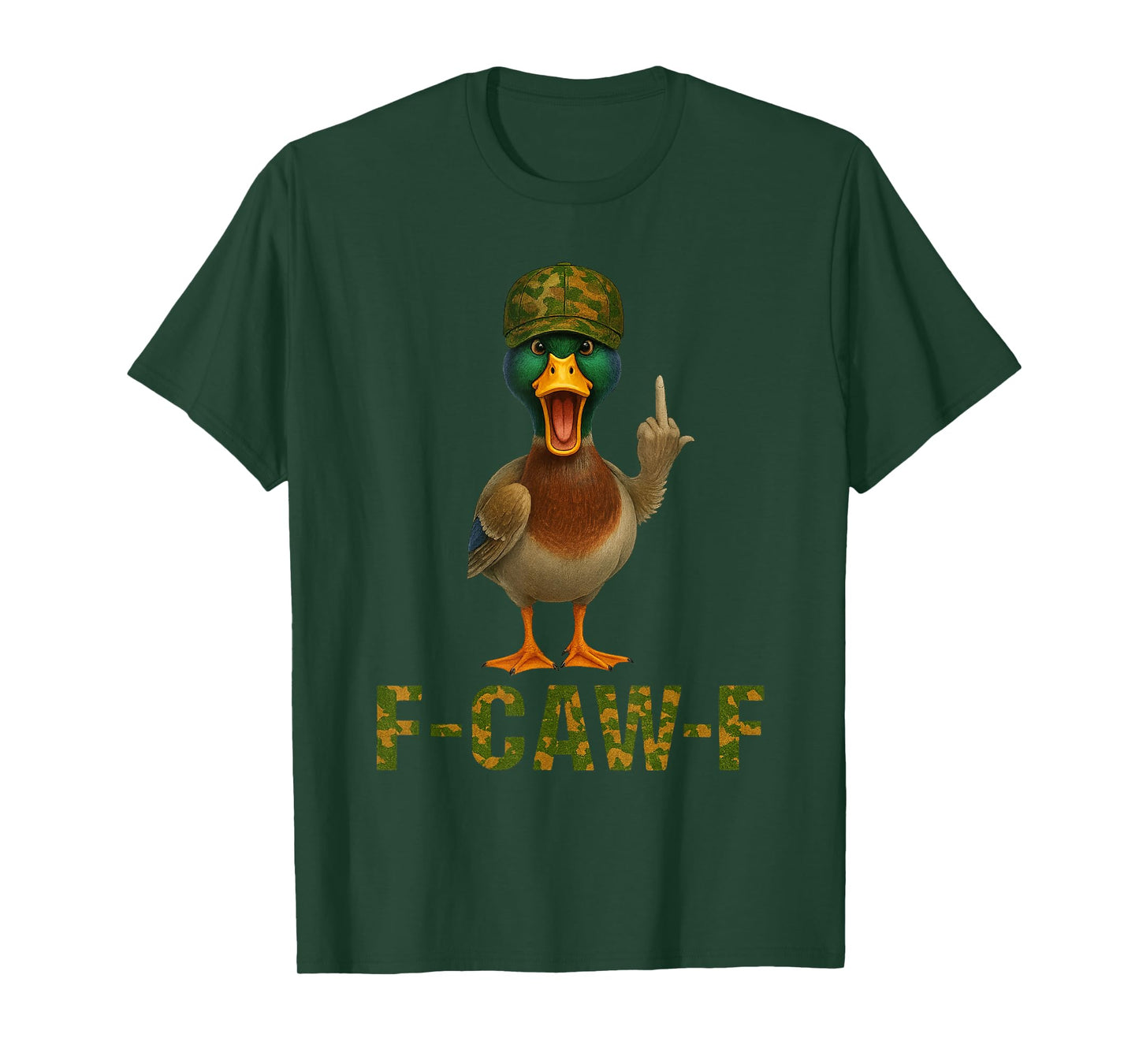 F Caw F Mallard Duck Hunting Camo Duck Hunters T-Shirt