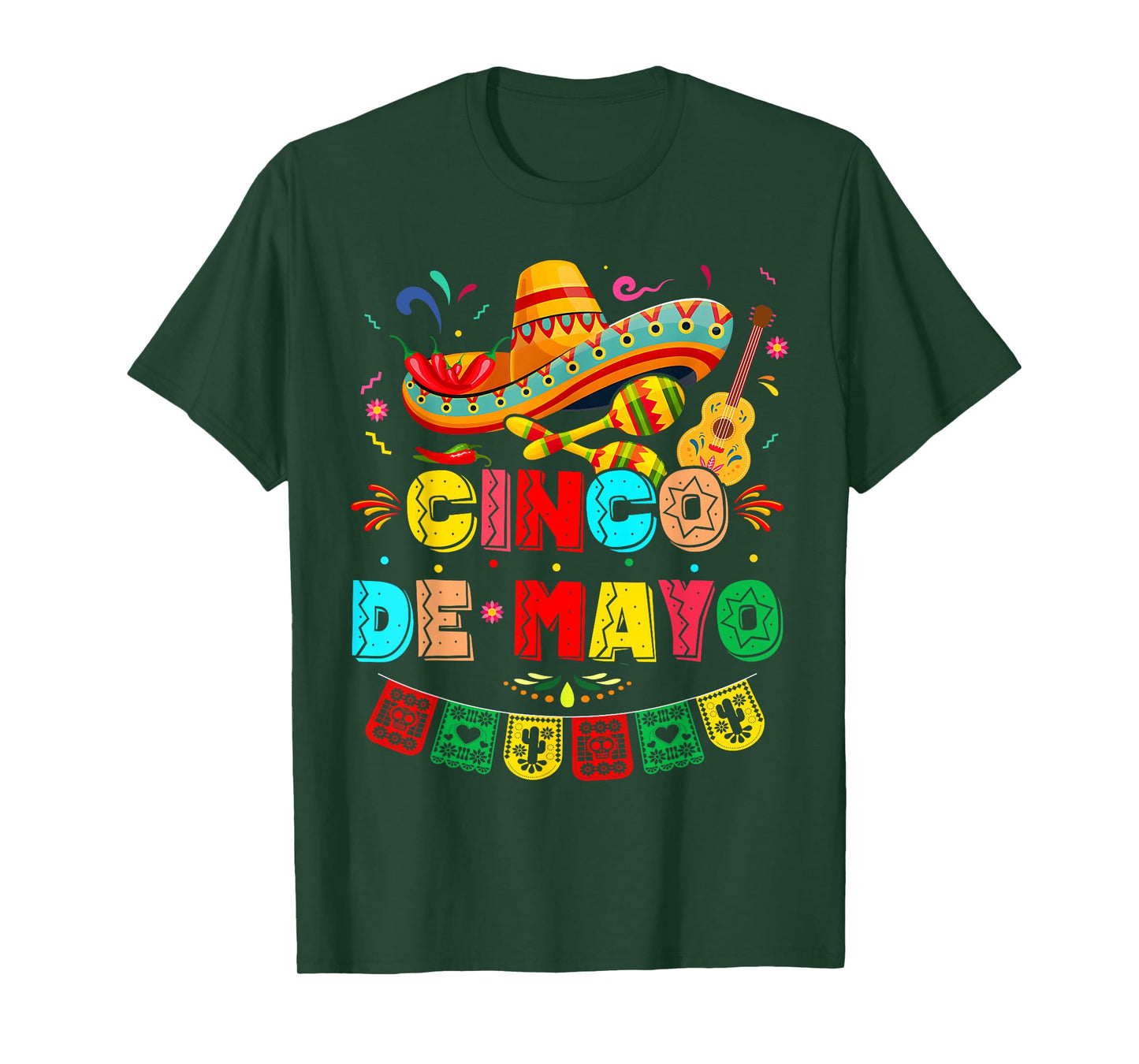 Cinco De Mayo Mexican Fiesta 5 De Mayo Mens Womens Kids T-Shirt