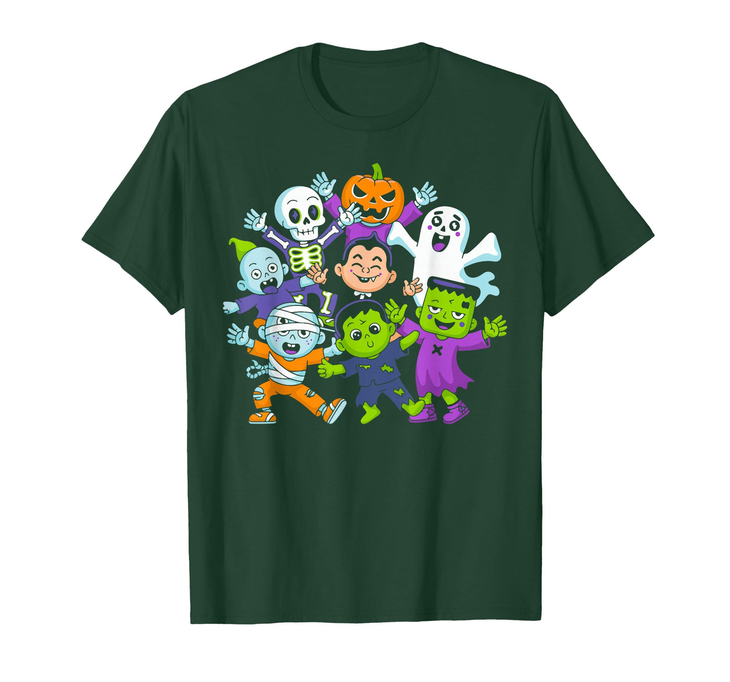 Dance Skeleton Ghost Pumpkin Halloween Costume for Family T-Shirt