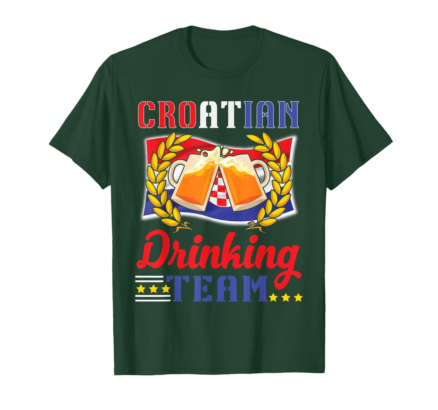 Croatian Drinking Team Celebrate Style and National Pride T-Shirt