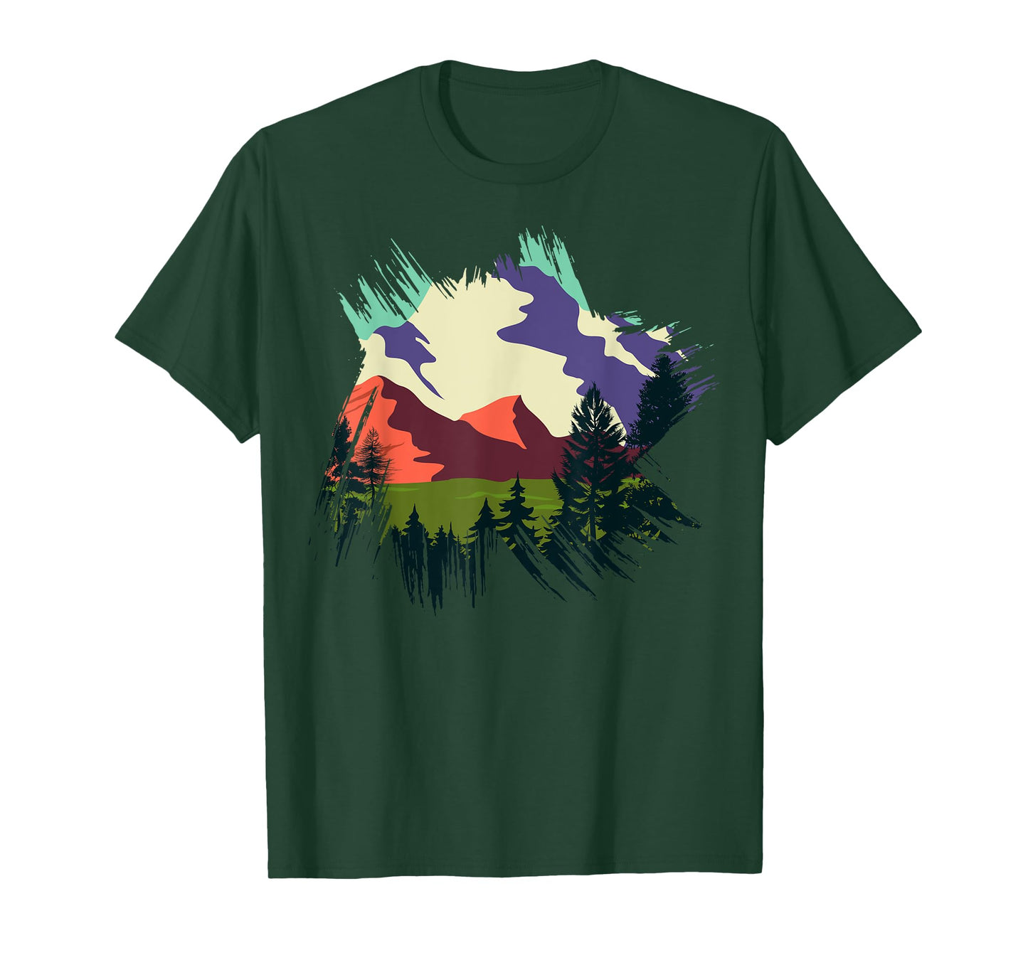 Timeless Mountain, Nature Trees and Forest T-Shirt