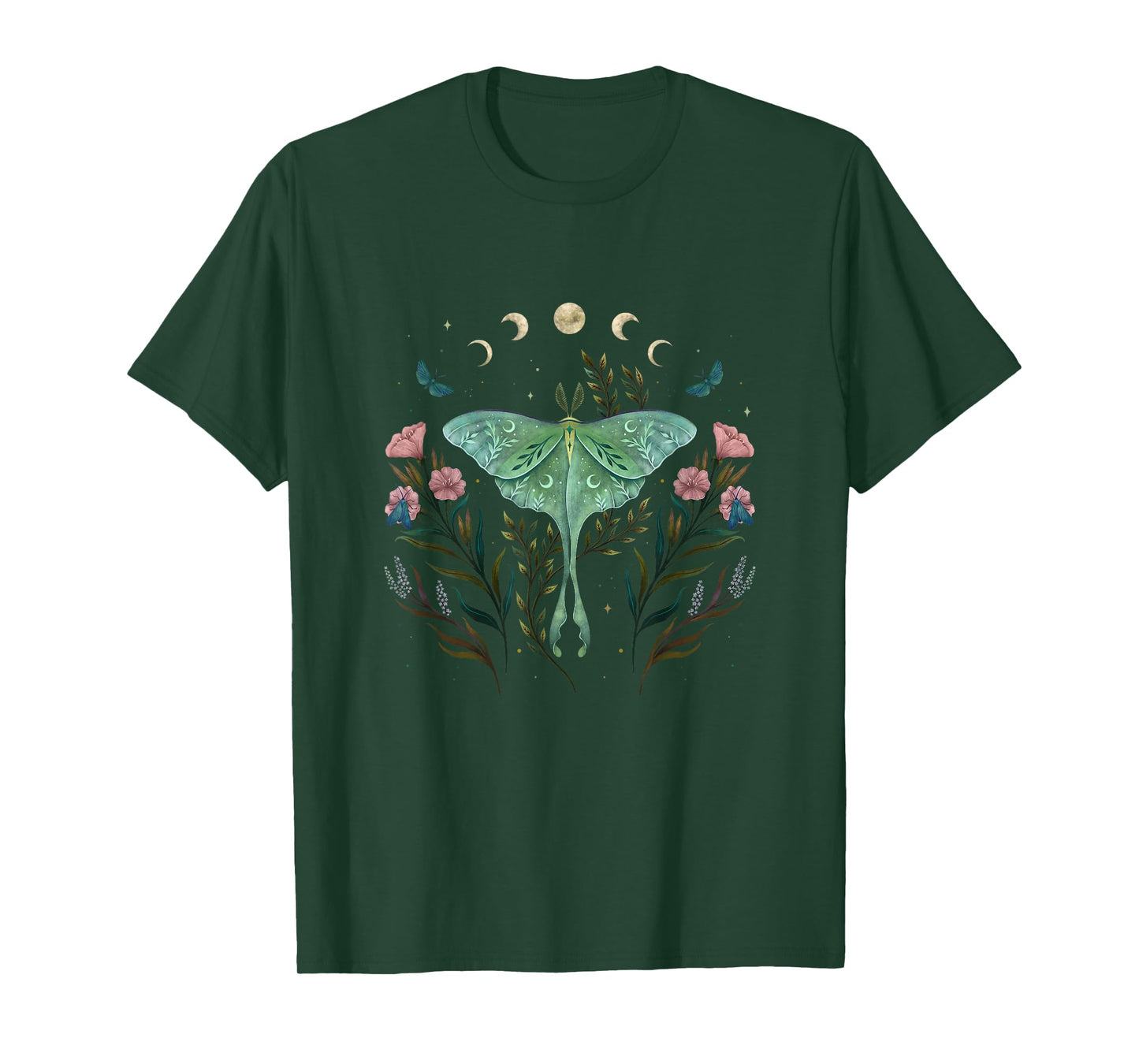Episodic Drawing Art, Luna and Forester, Moon Moth Butterfly T-Shirt
