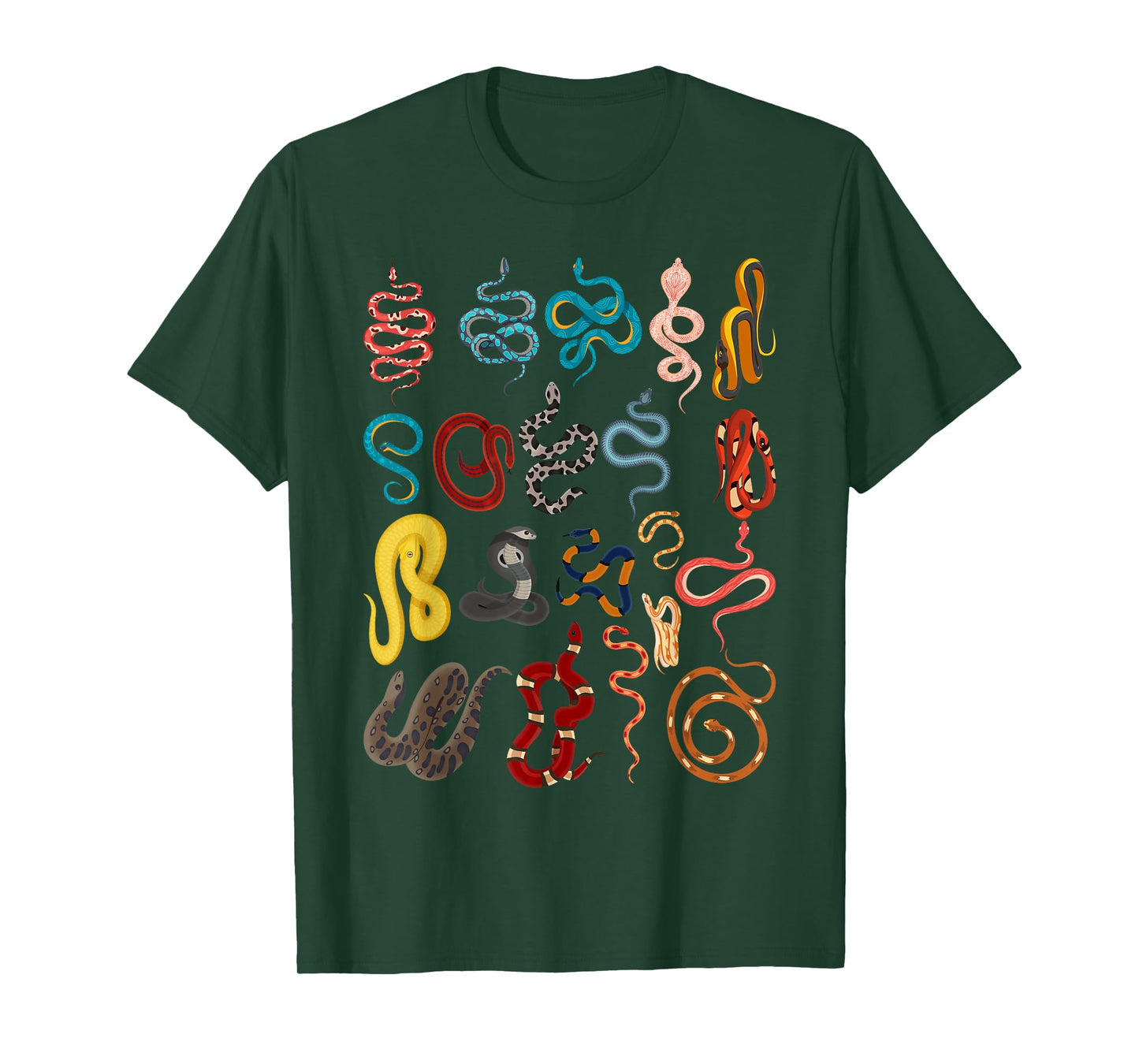 Types Of Snakes Educational Herpetologist Kids Boys Girls T-Shirt
