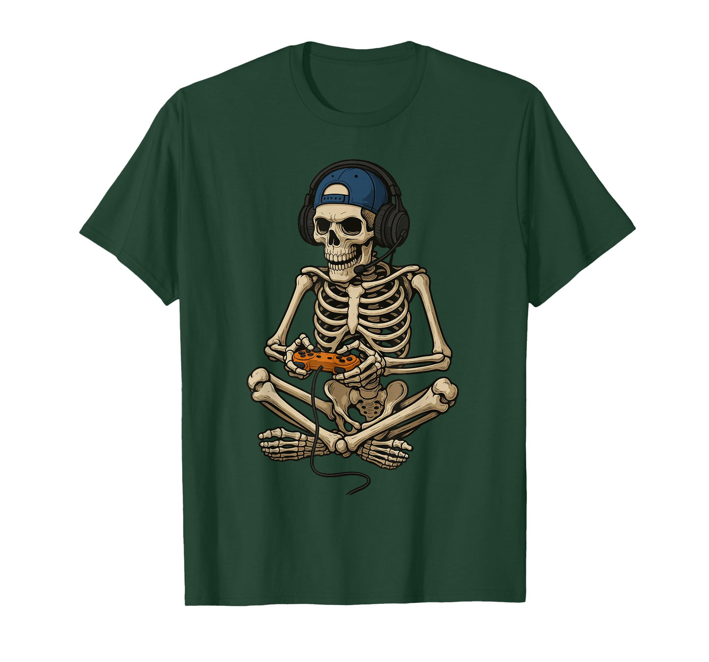 Halloween Skeleton Gamer T-Shirt