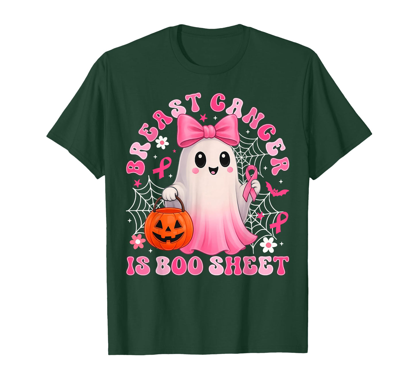 Breast Cancer is Boo Sheet Halloween Breast Cancer Awareness T-Shirt
