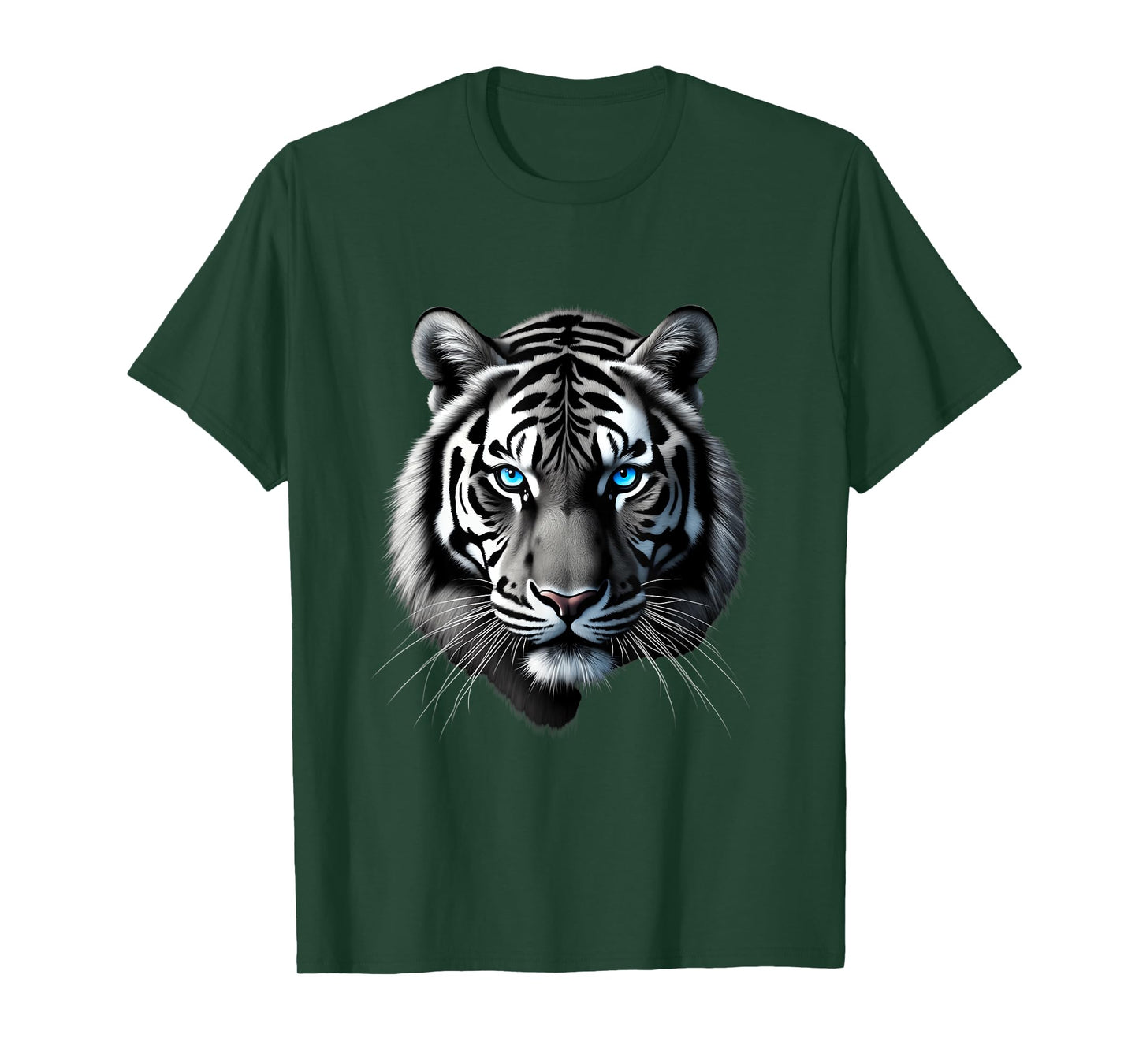 Beautiful Tiger with Bright Blue Eyes Tiger Lover T-Shirt