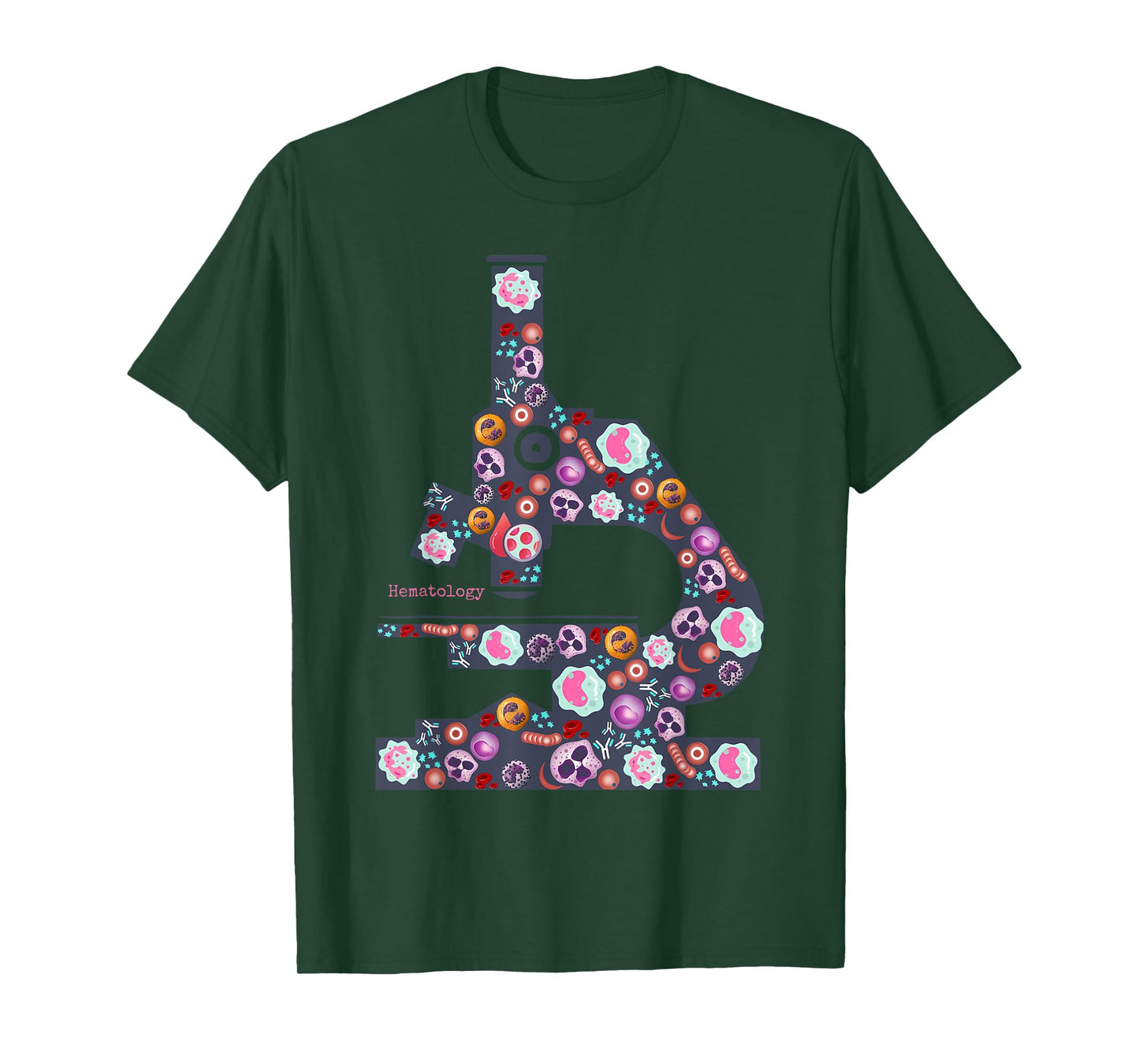 Hematology Microscope Hematologist Laboratory Science T-Shirt