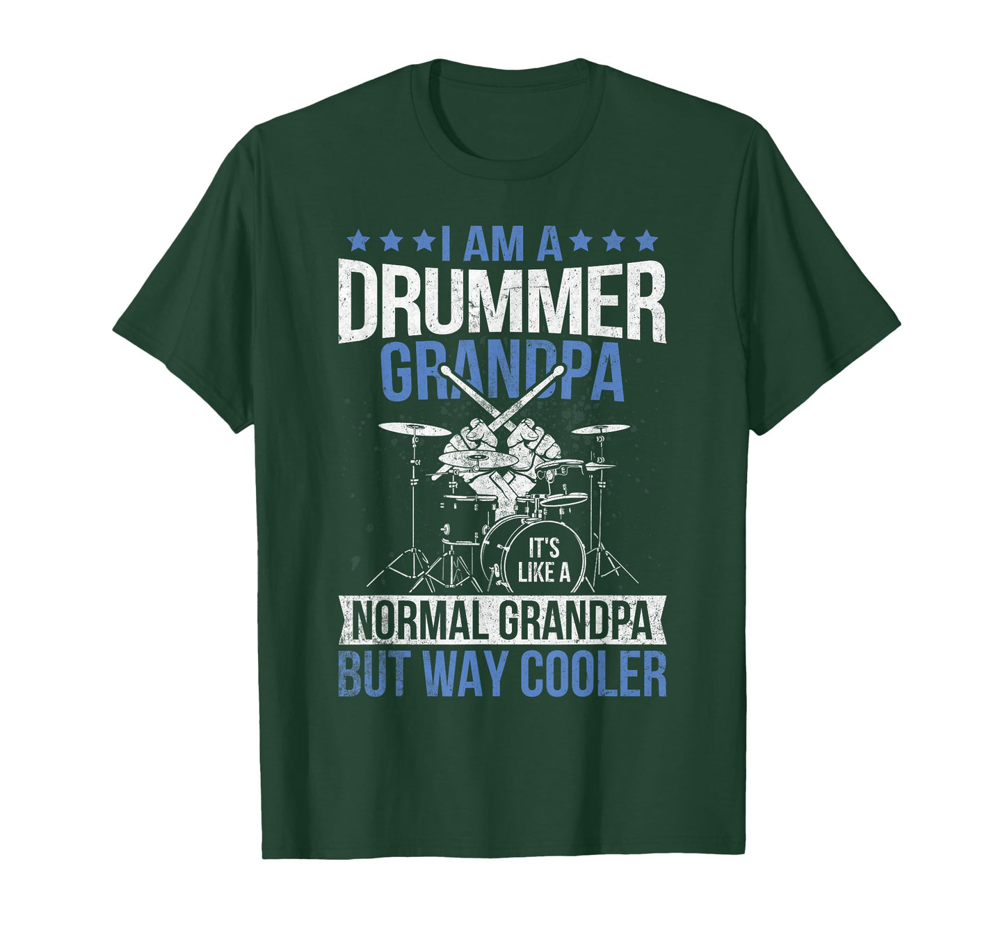 Drummer Grandpa Drum Enthusiast Grandfather Novelty T-Shirt
