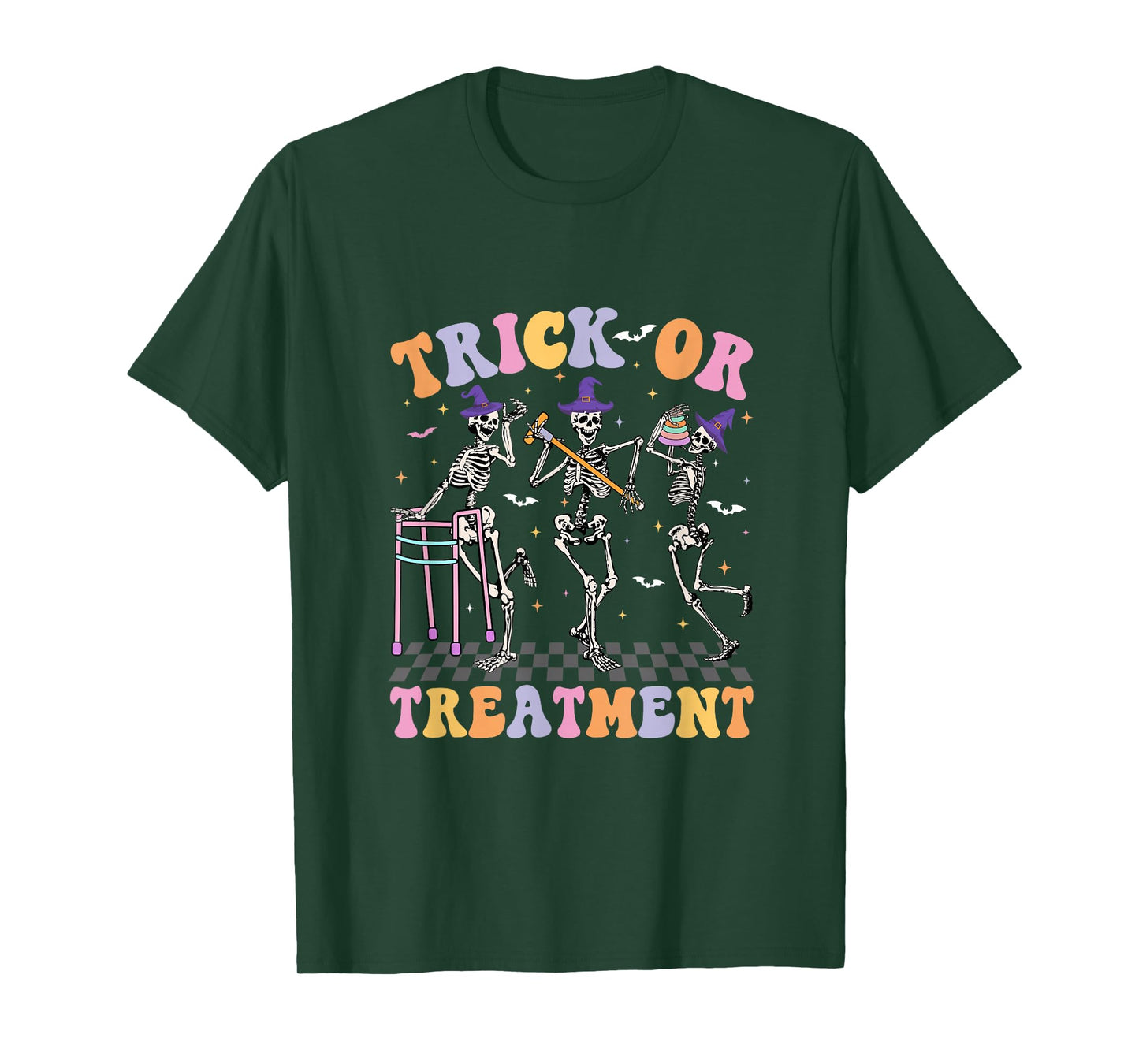 Trick Or Treatment Halloween Radiation Oncology Rad Therapy T-Shirt