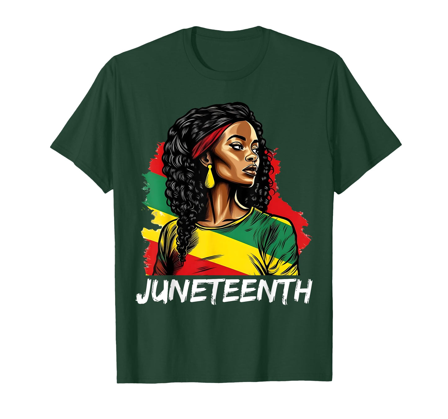 Juneteenth 1865 Melanin Women RBG Colors African American T-Shirt