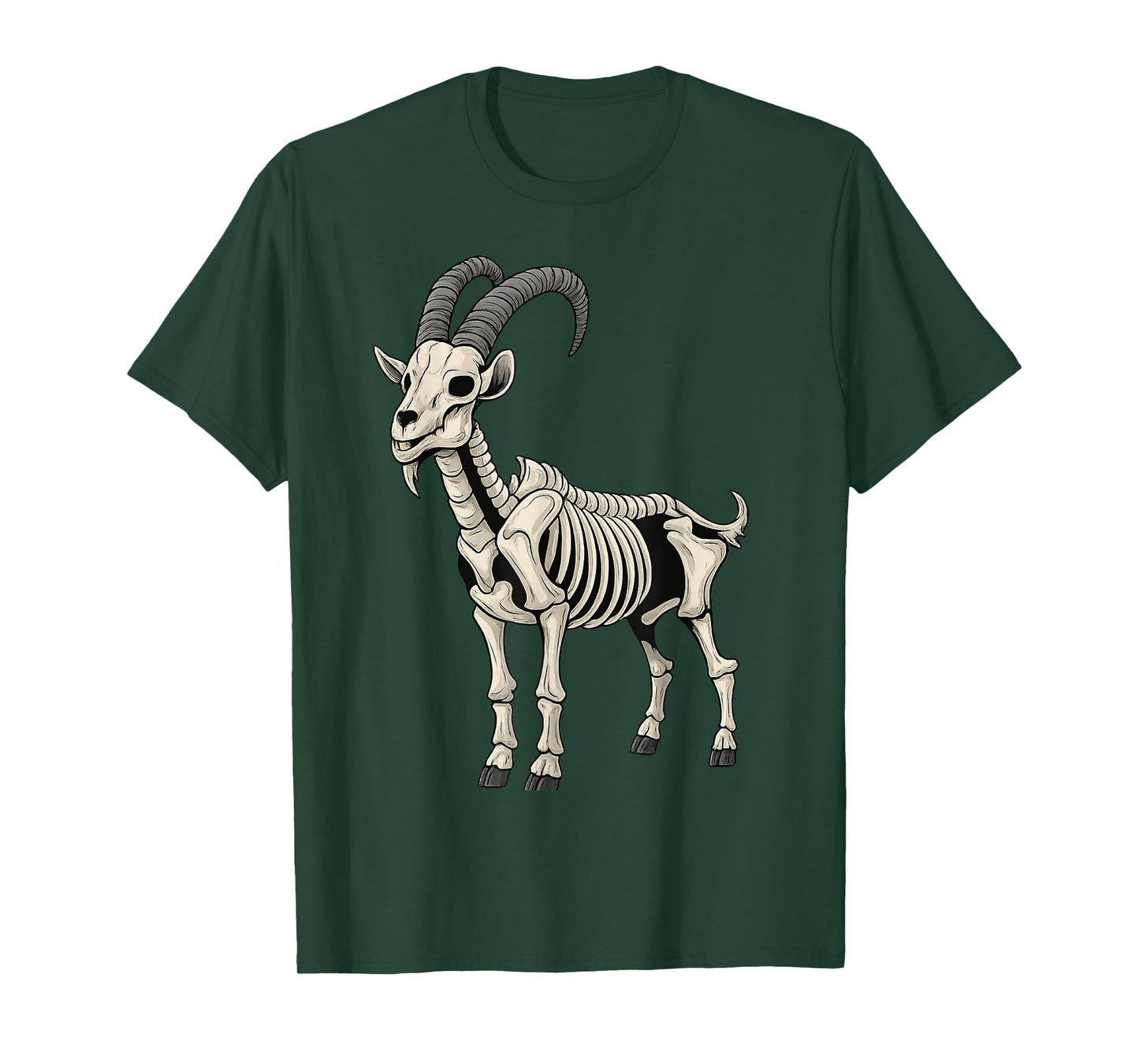 Ghost Goat Skeleton Spooky Halloween Costume T-Shirt