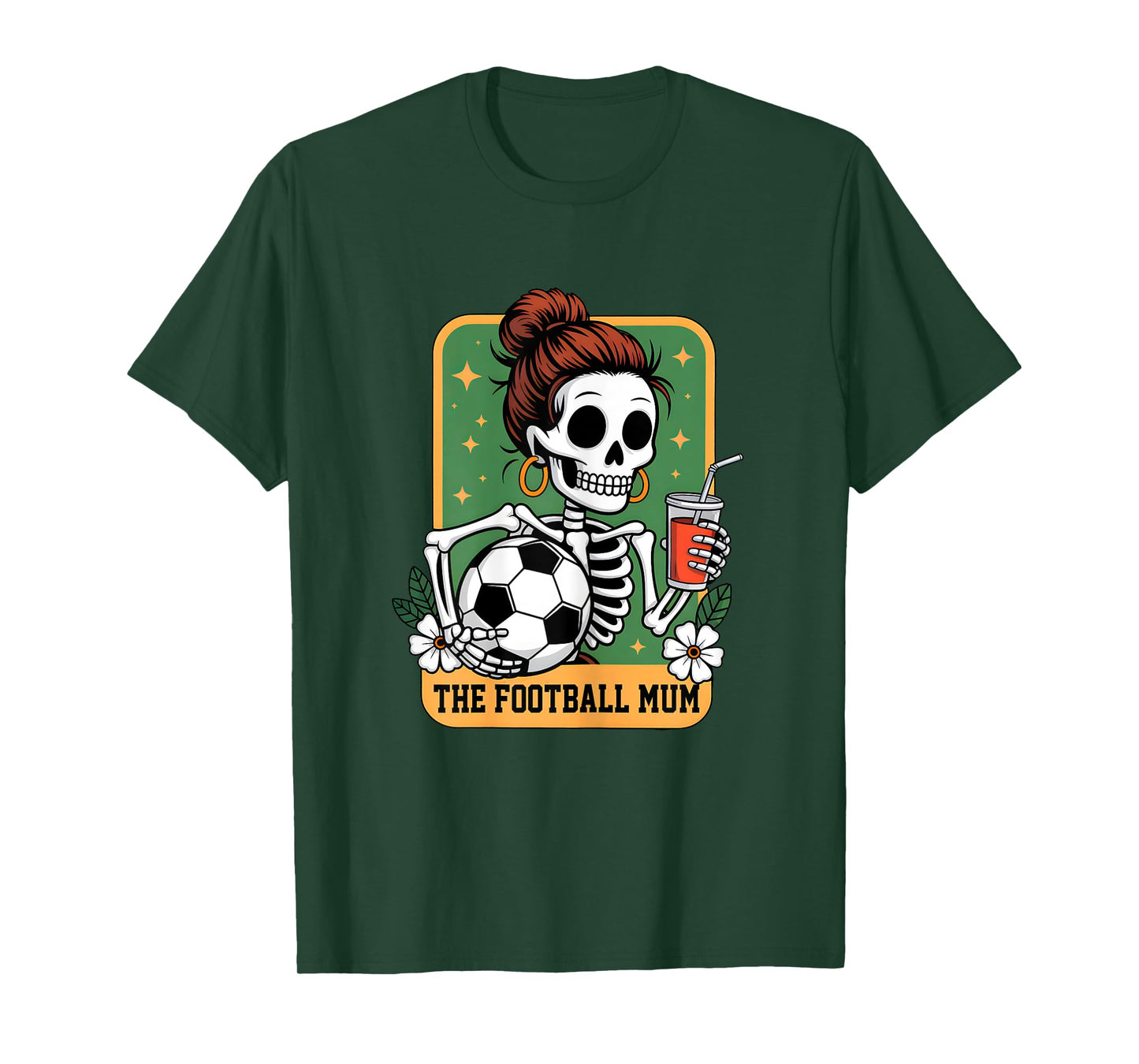 The Football Mum Tarot Card Skeleton Game Day Proud Mums T-Shirt