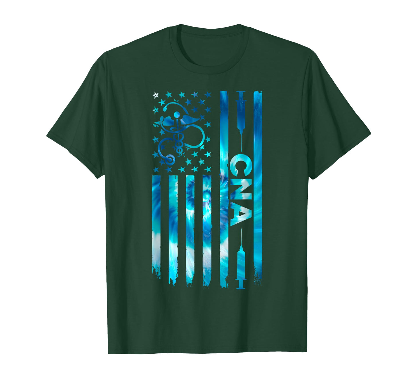 CNA - American Flag July 4th Certified Nurse Assistant CNA T-Shirt