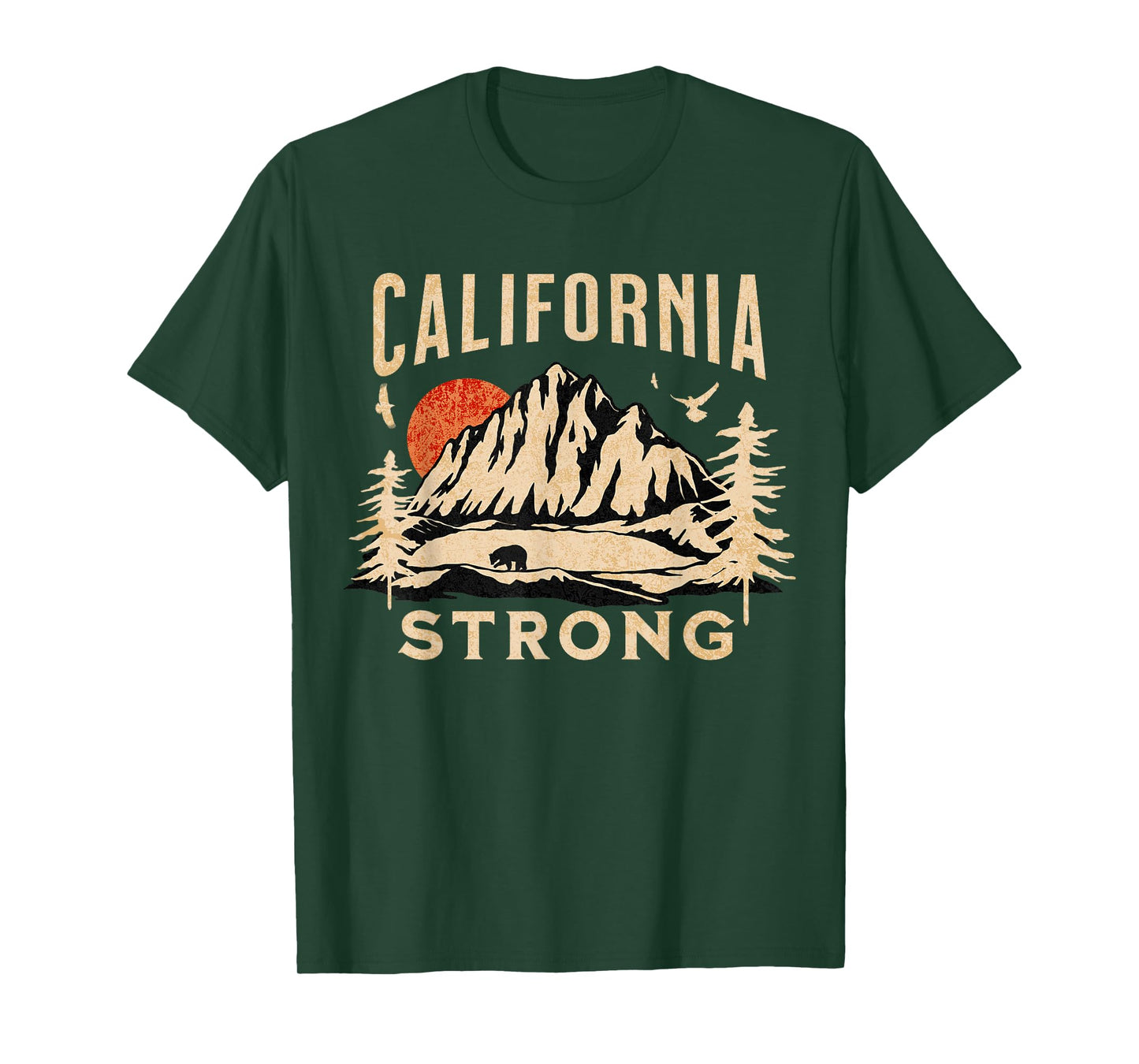 California Strong Grizzly Bear T-Shirt