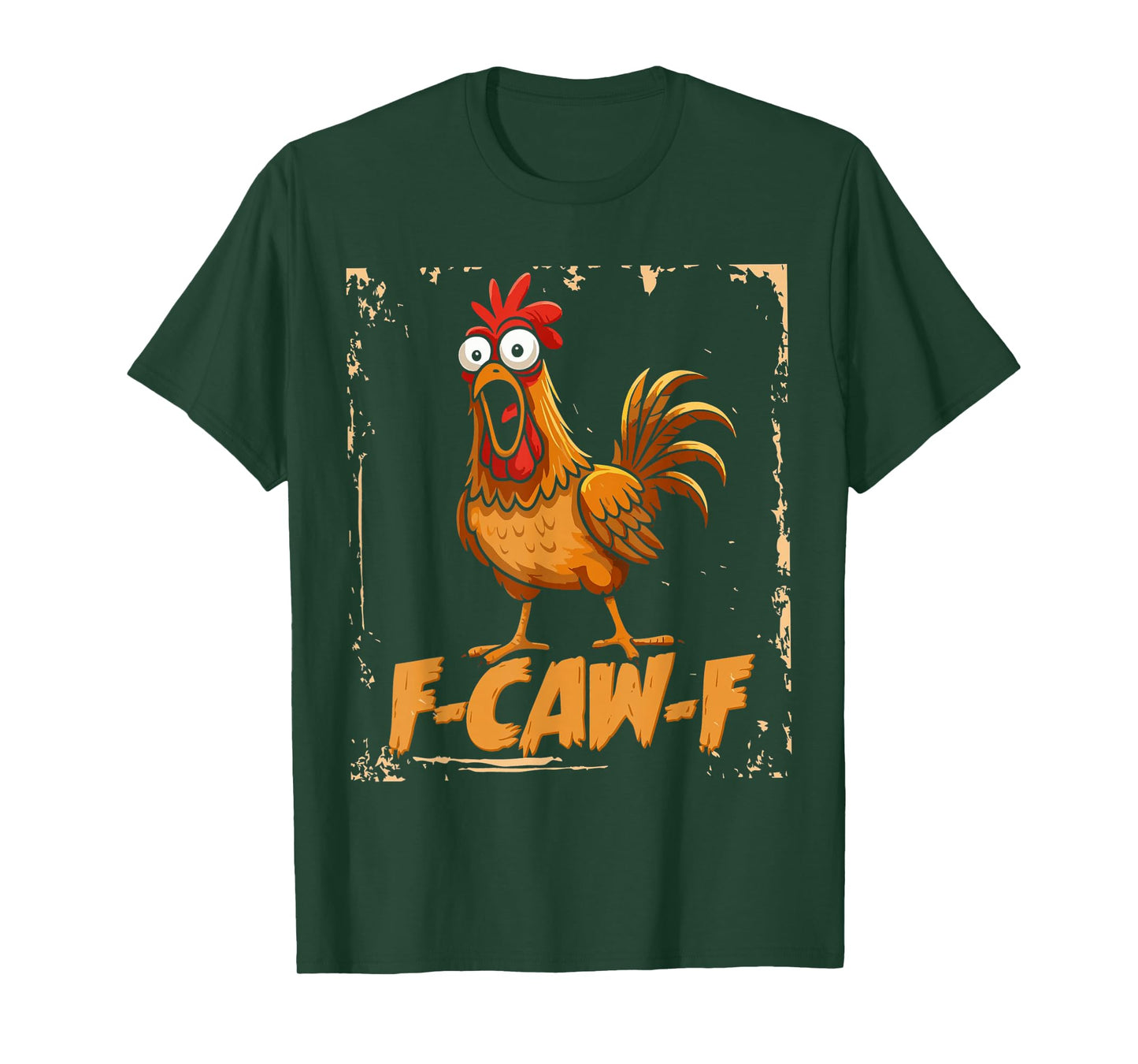 Funny F-Caw-F Chicken FCAWF Rooster Halloween Bird Crow T-Shirt