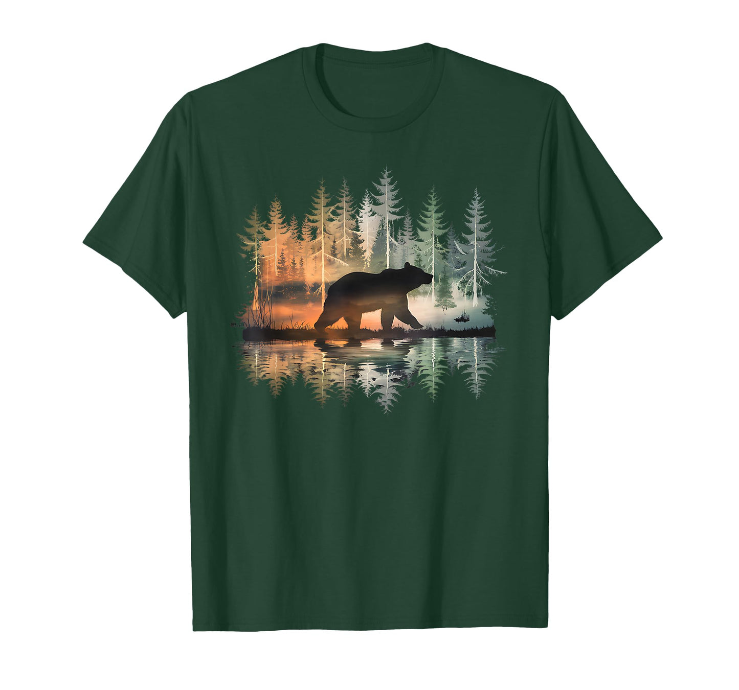 Bear Forest Nature Wildlife Outdoor Bear Lovers T-Shirt