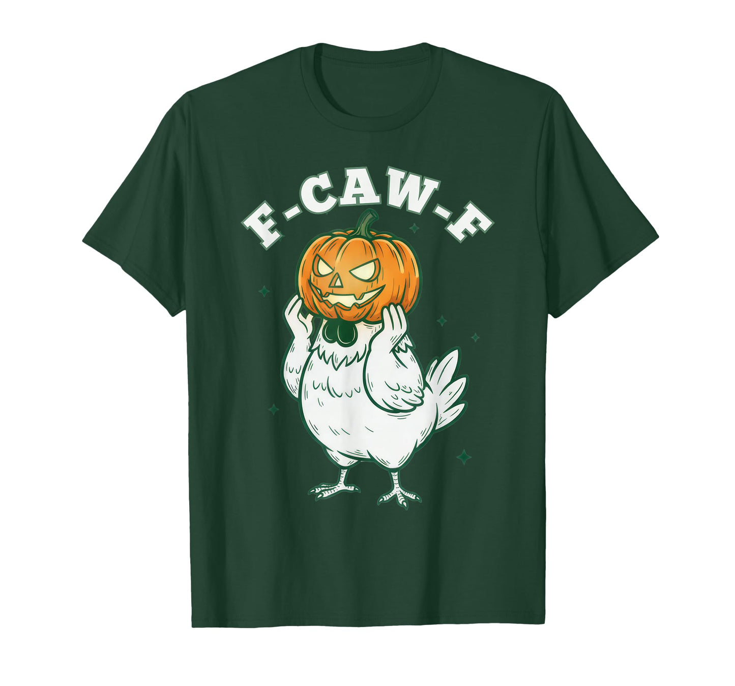 FCAWF Halloween Spooky Meme F-Caw-F Halloween FCAWF Chicken T-Shirt