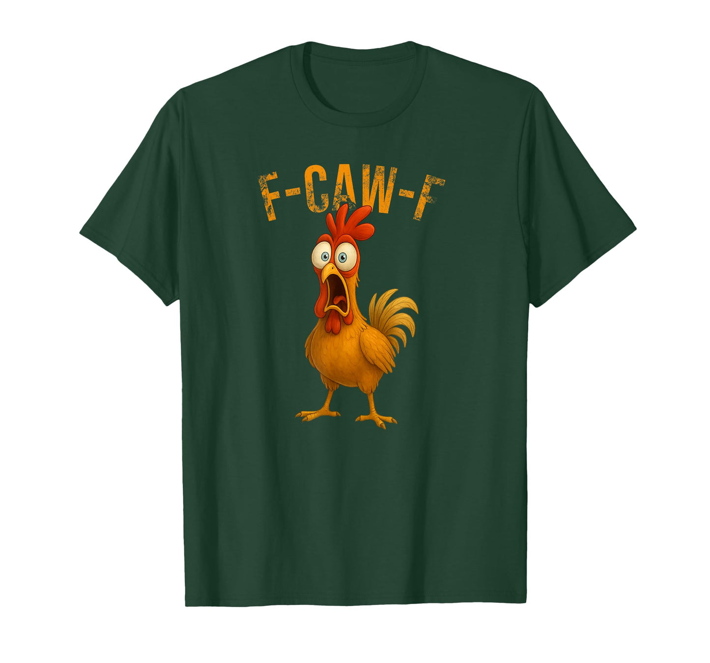 Funny Crow Graphic Design F-Caw-F Rooster Meme T-Shirt