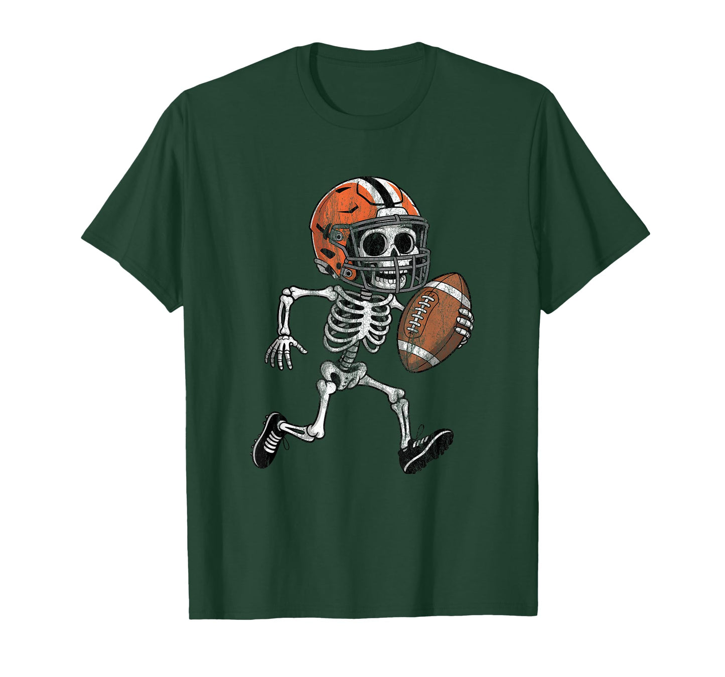 Halloween Skeleton American Football Costume Men Boys Kids T-Shirt