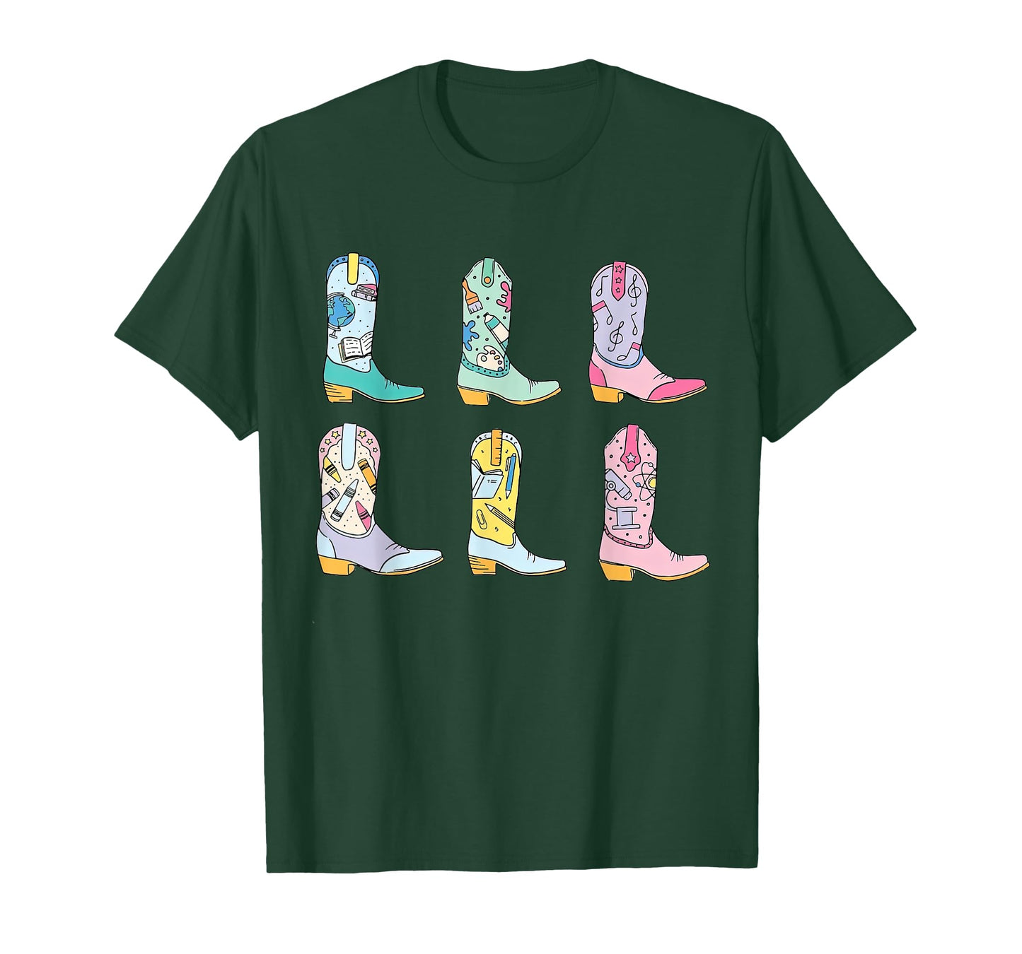 Teacher Life Howdy Teacher, Cowboy Boots Tees T-Shirt
