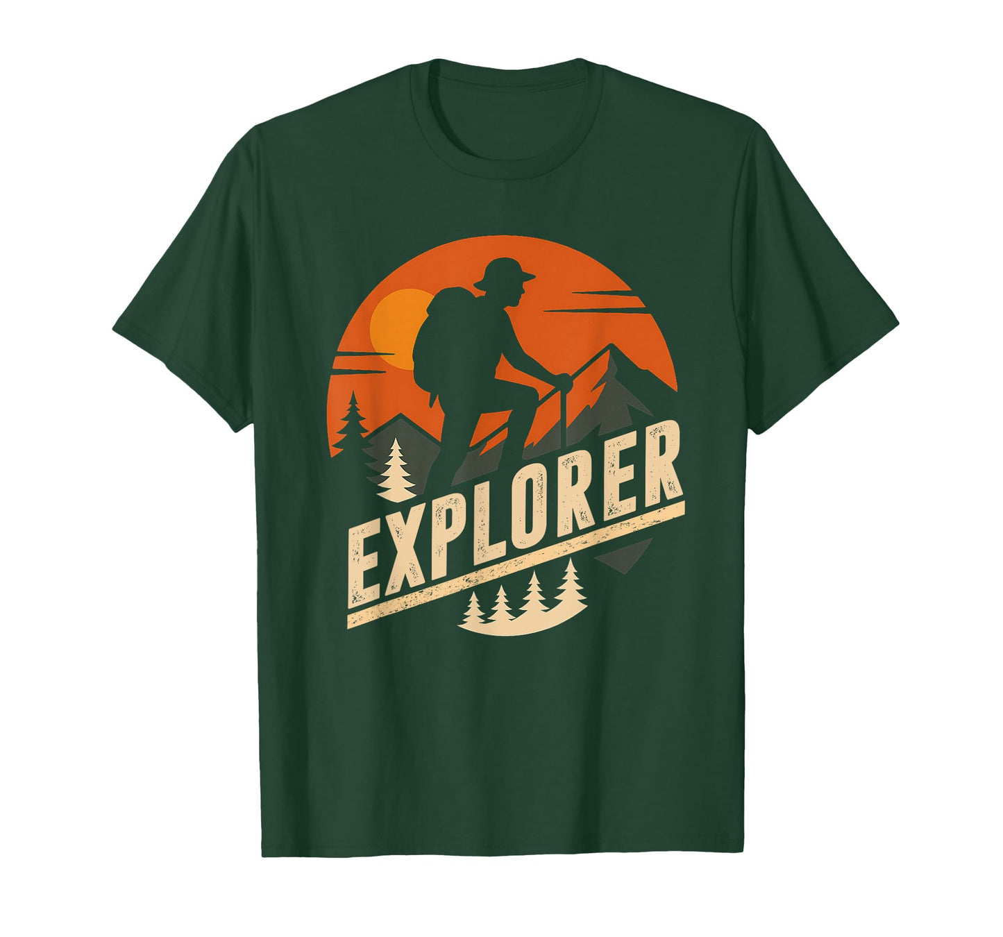 Explore More Trekking Mountains Camping Funny Explorer Hiker T-Shirt