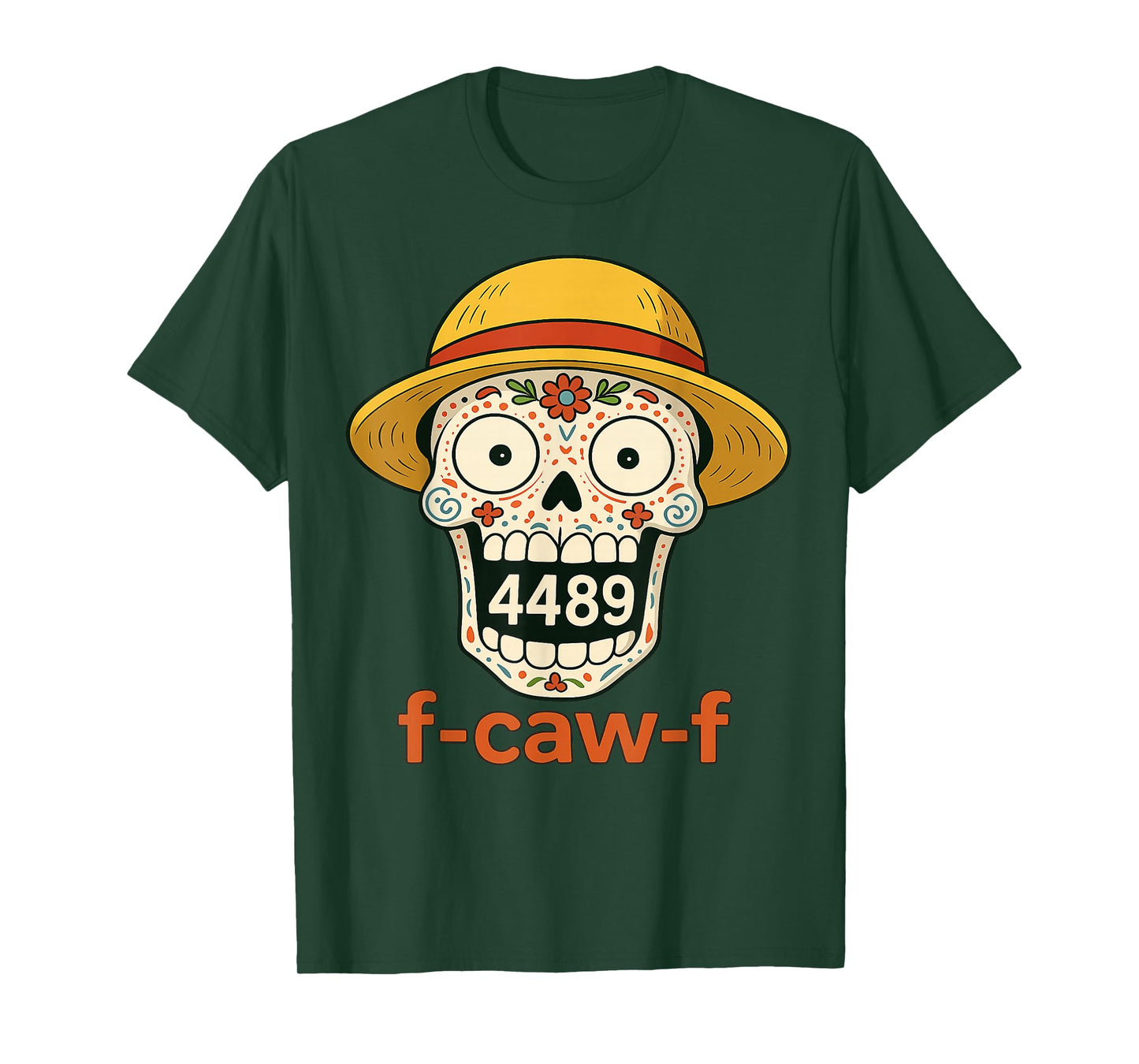 SEIS Siete Mexican Los Muertos Calaveras Sugar Skull 67 Boys T-Shirt