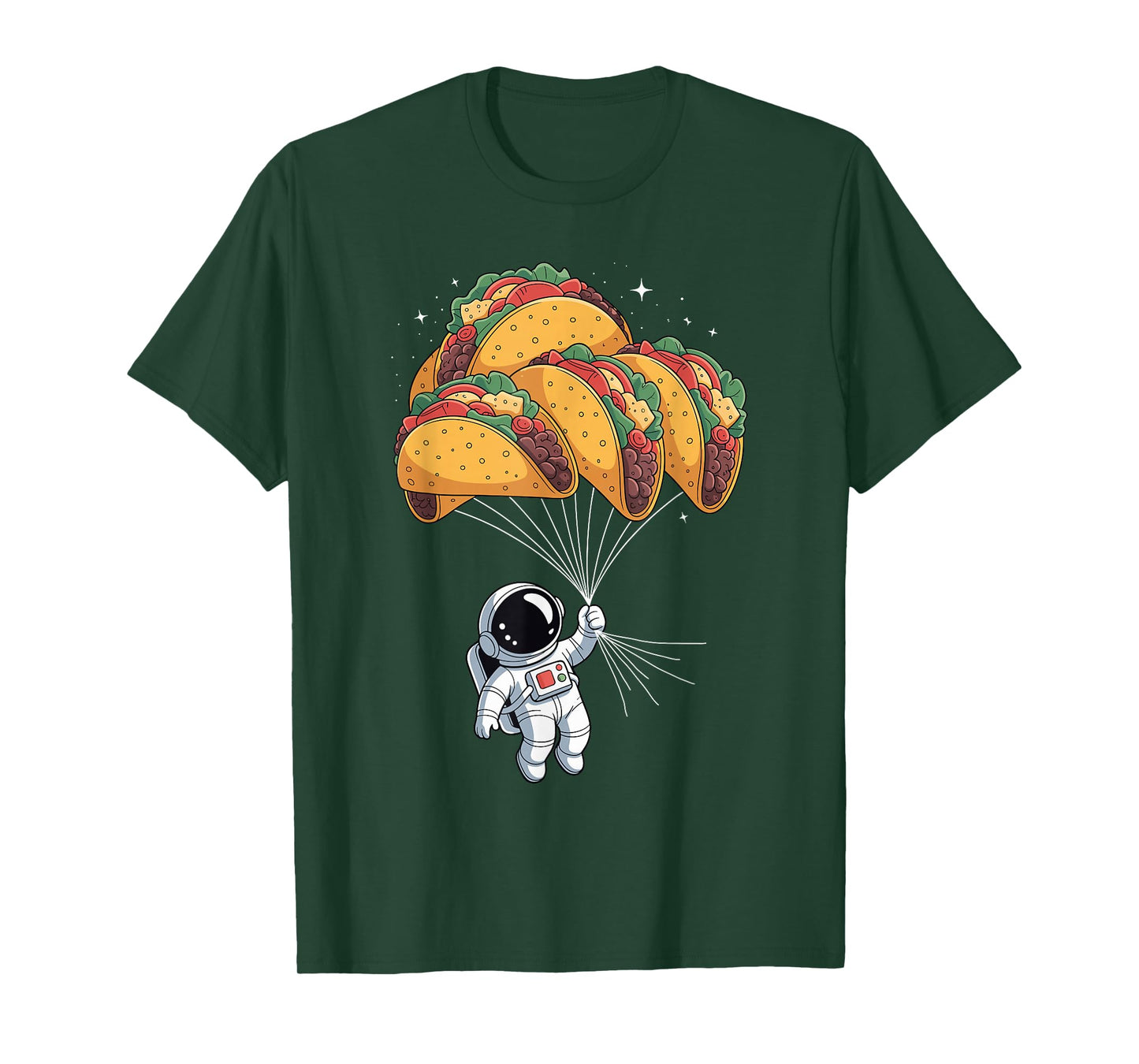 Astronaut Floating Taco Mexican Food Tacos T-Shirt