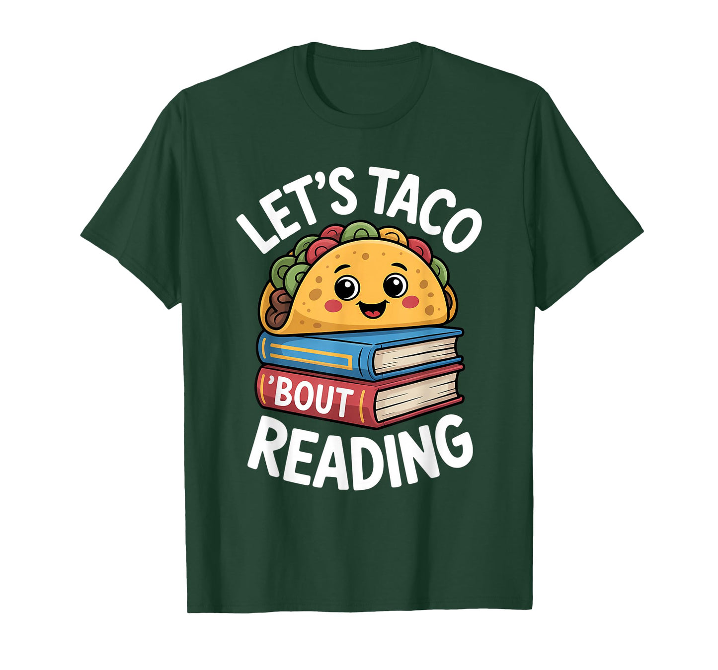 Let's Taco 'Bout Reading Funny Book Reader Pun T-Shirt