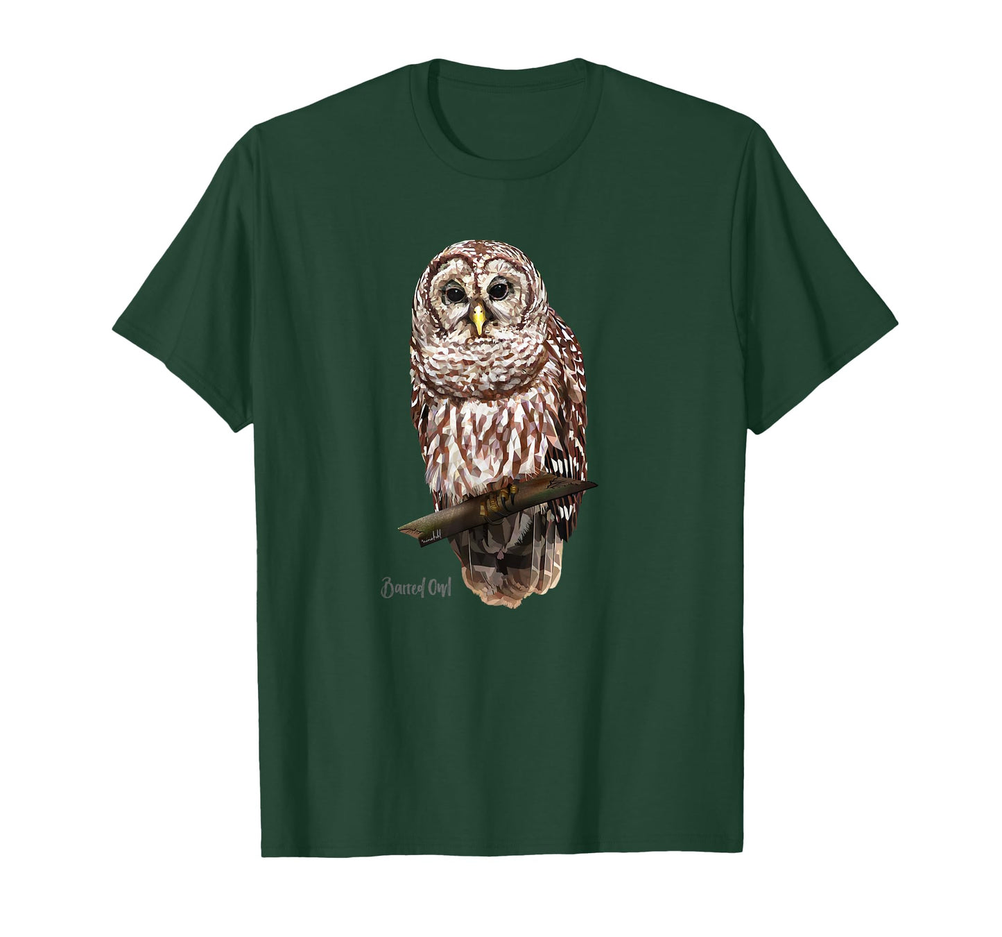 Barred Owl Graphic Birder Shirt Wildlife Bird Watching T-Shirt