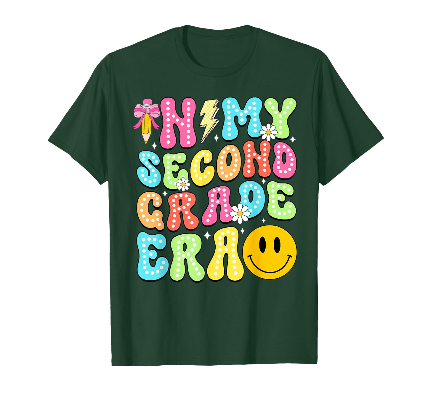 In My Second Grade Era Back To School 2nd Grade Girl Teacher T-Shirt