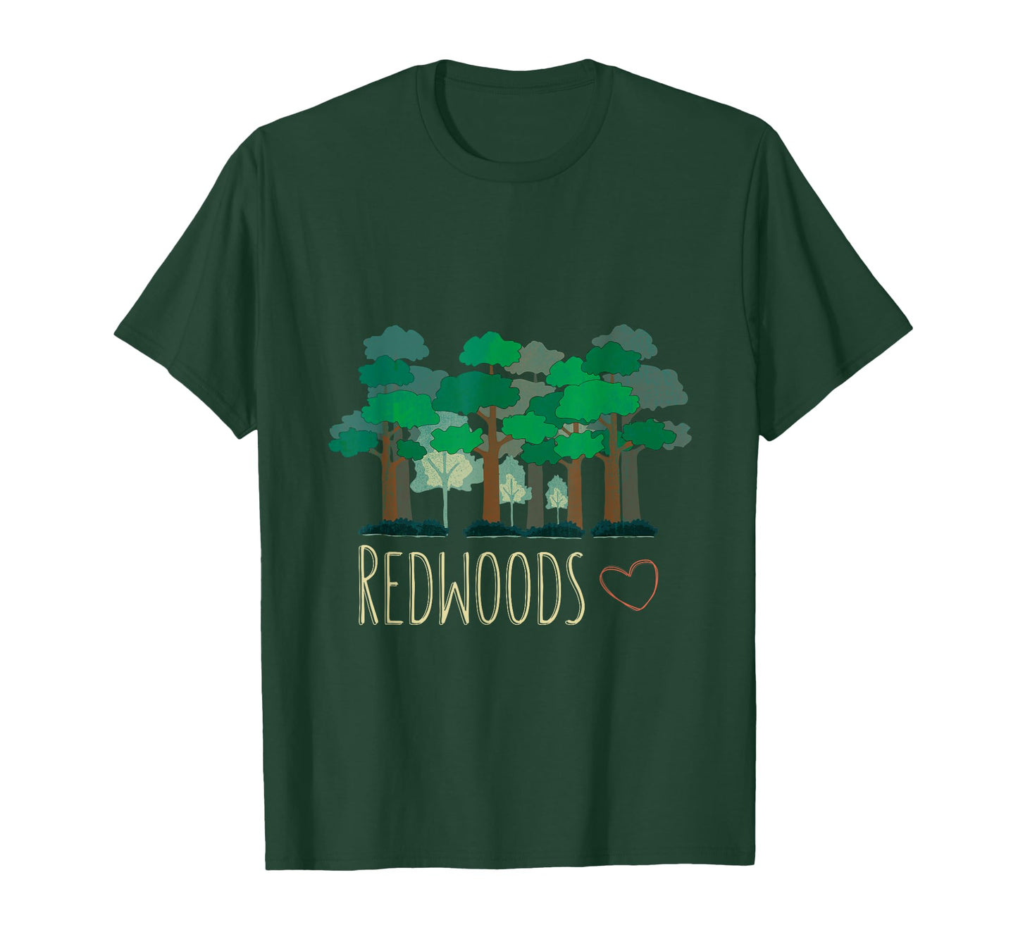 Redwoods Northern California CA Forest Trees T-shirt