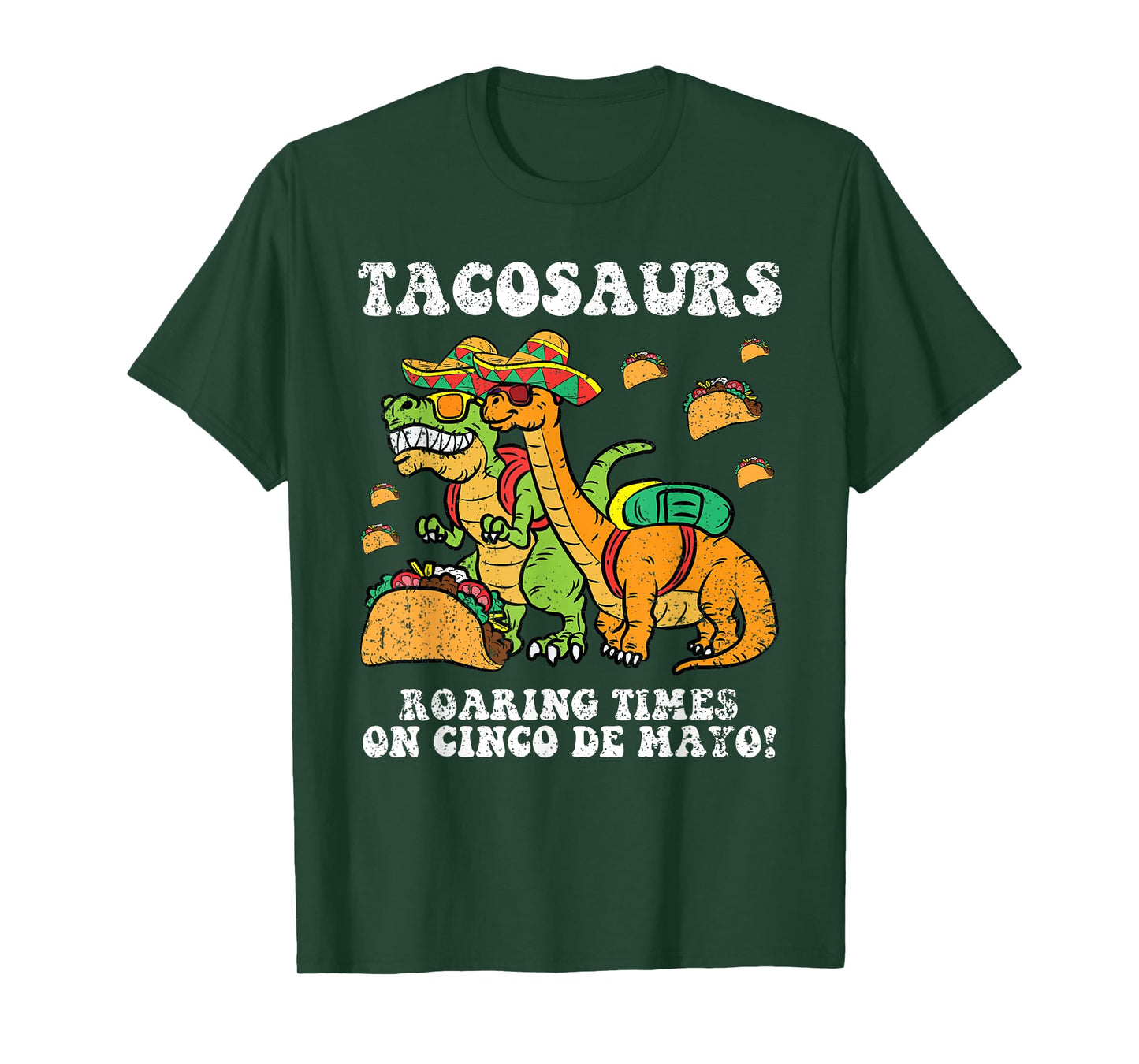 Tacosaurs Cinco De Mayo Dinosaur Taco Mexican Toddler Boys T-Shirt