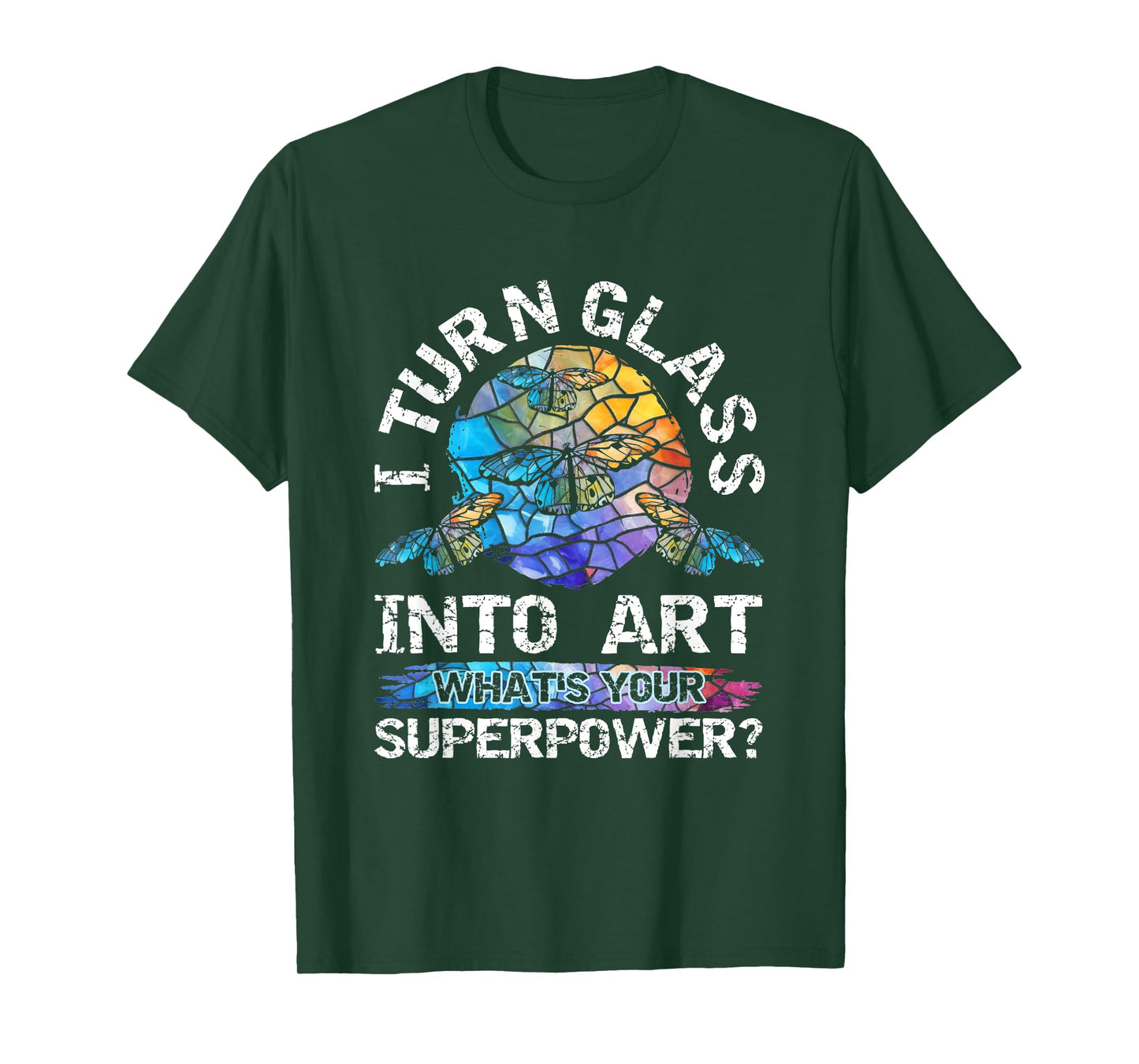 Funny stained glass art and stained glass artist T-Shirt