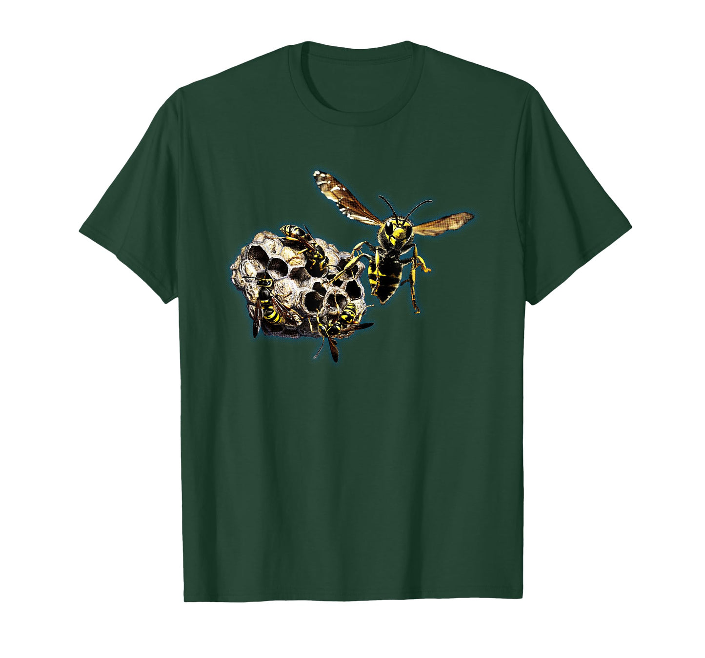 Wasp Hive nature lover insect wasps bees nest graphic art T-Shirt