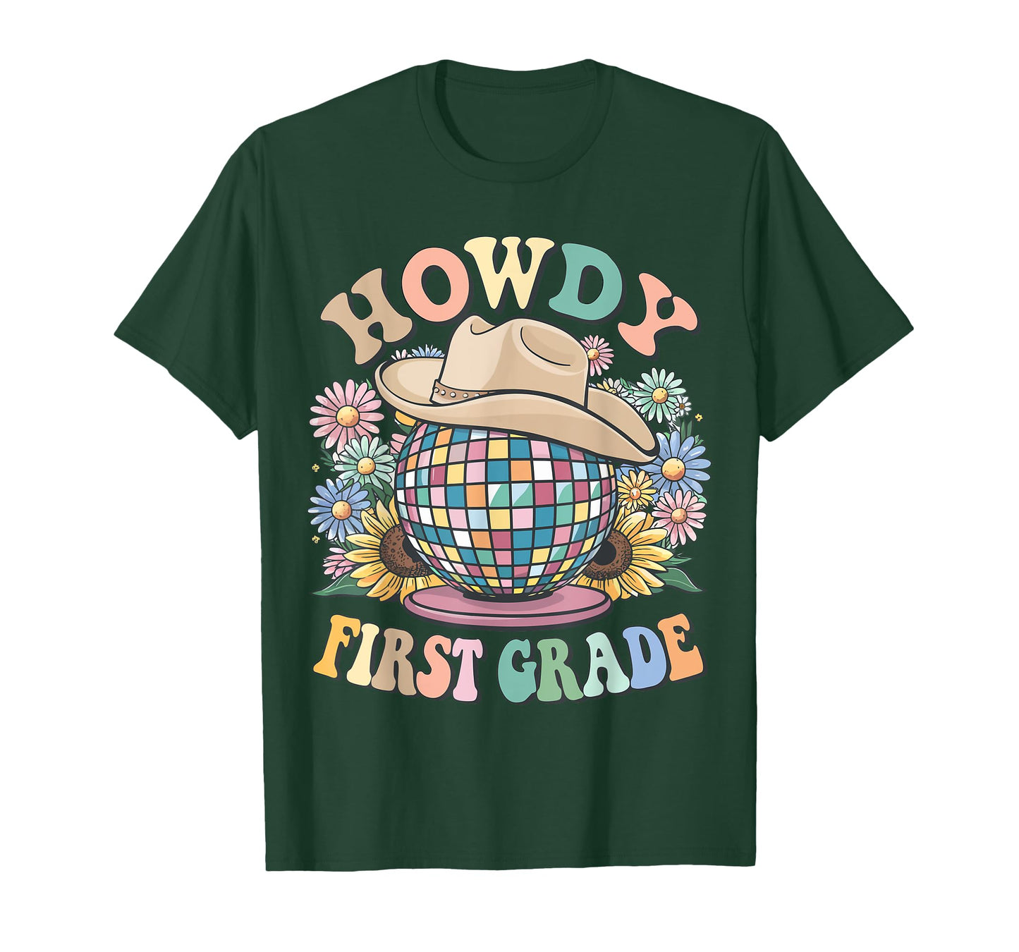 Howdy First Grade Cowgirl Country 1st Grade Back to School T-Shirt