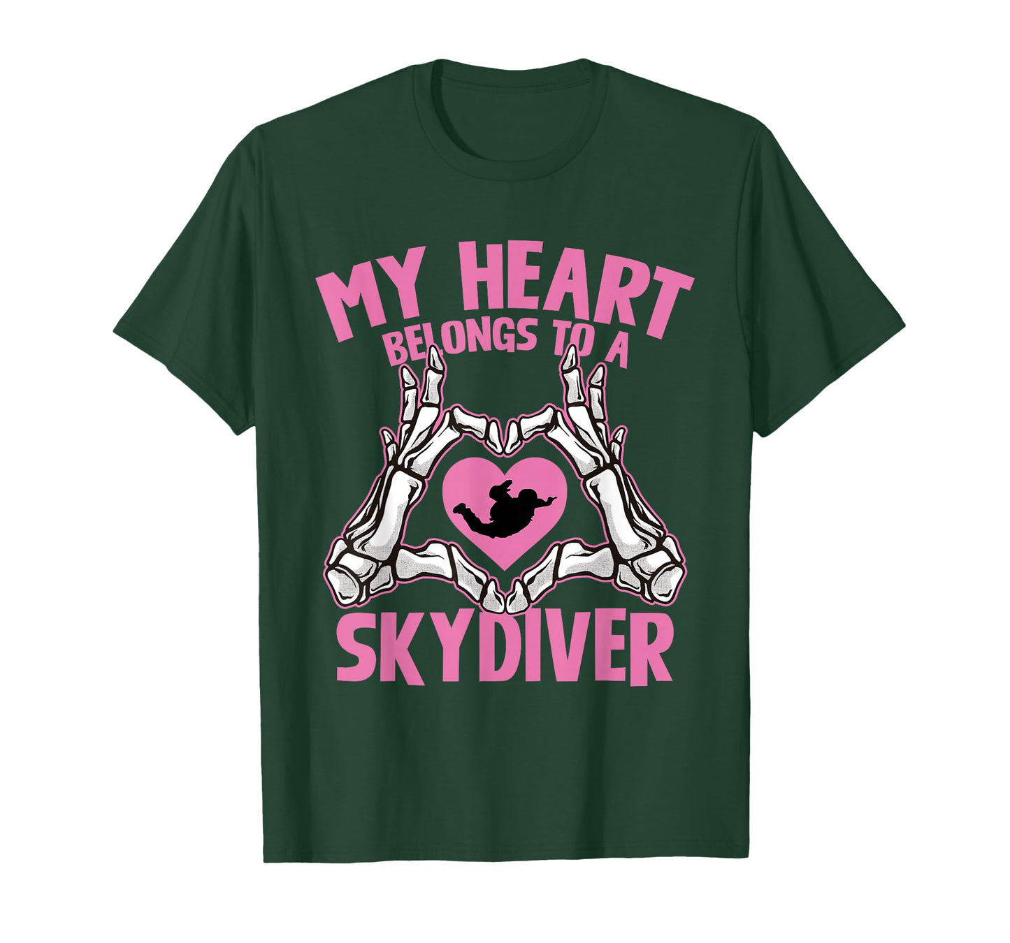 My Heart Belongs to A Skydiver Skydiving Love T-Shirt