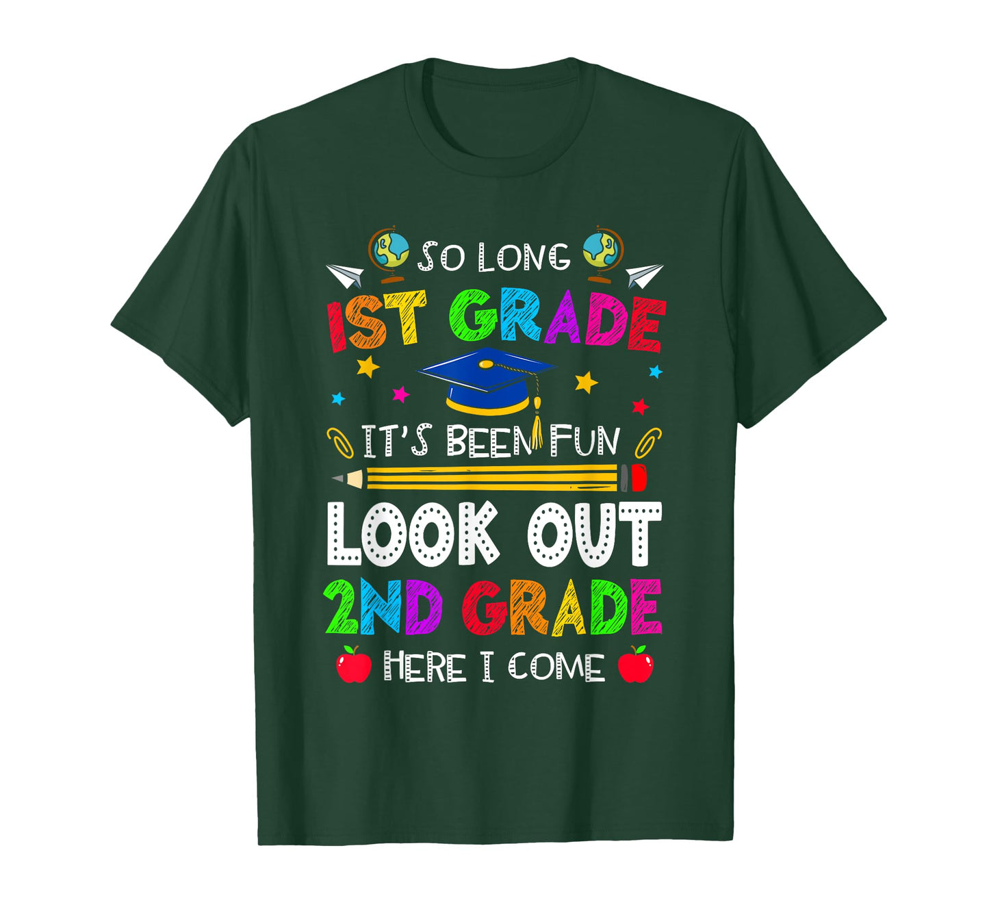 So Long 1st Grade Graduation 2nd Grade Here I Come 2024 T-Shirt