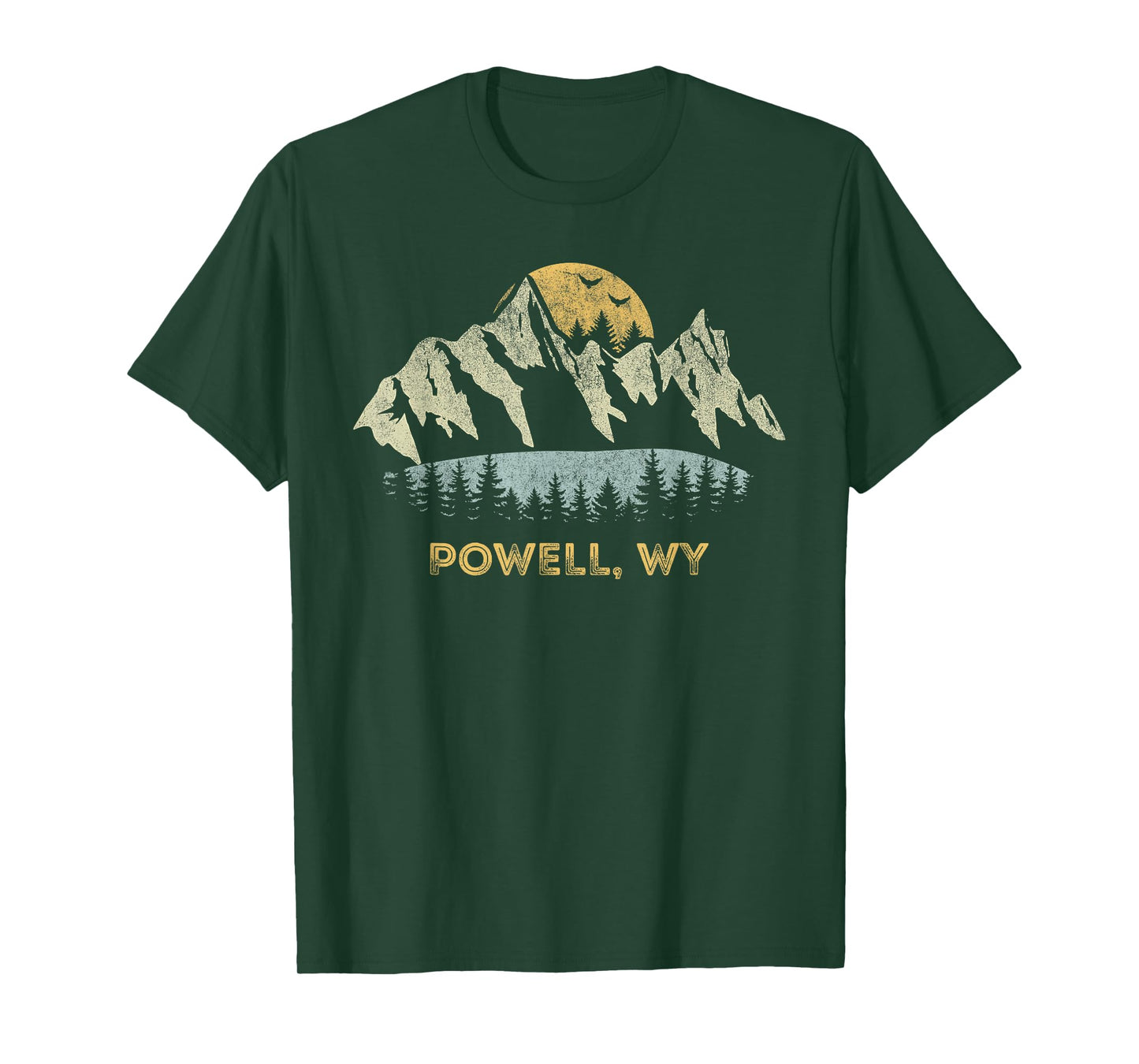 Powell Wyoming Mountain Sunset Sunrise WY T-Shirt