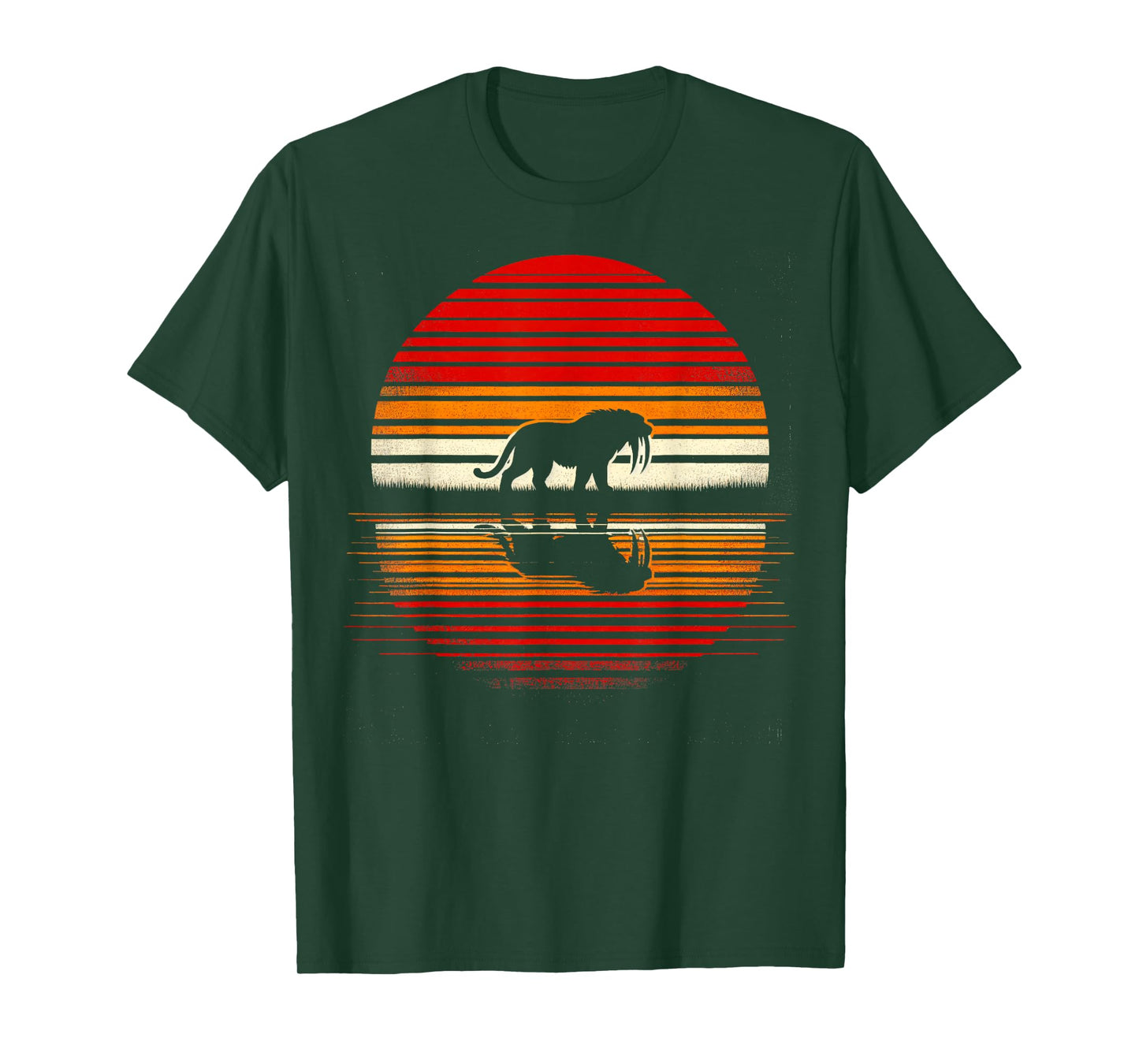 Saber-toothed Tiger Sunset Retro Style Safari Vintage 70s T-Shirt