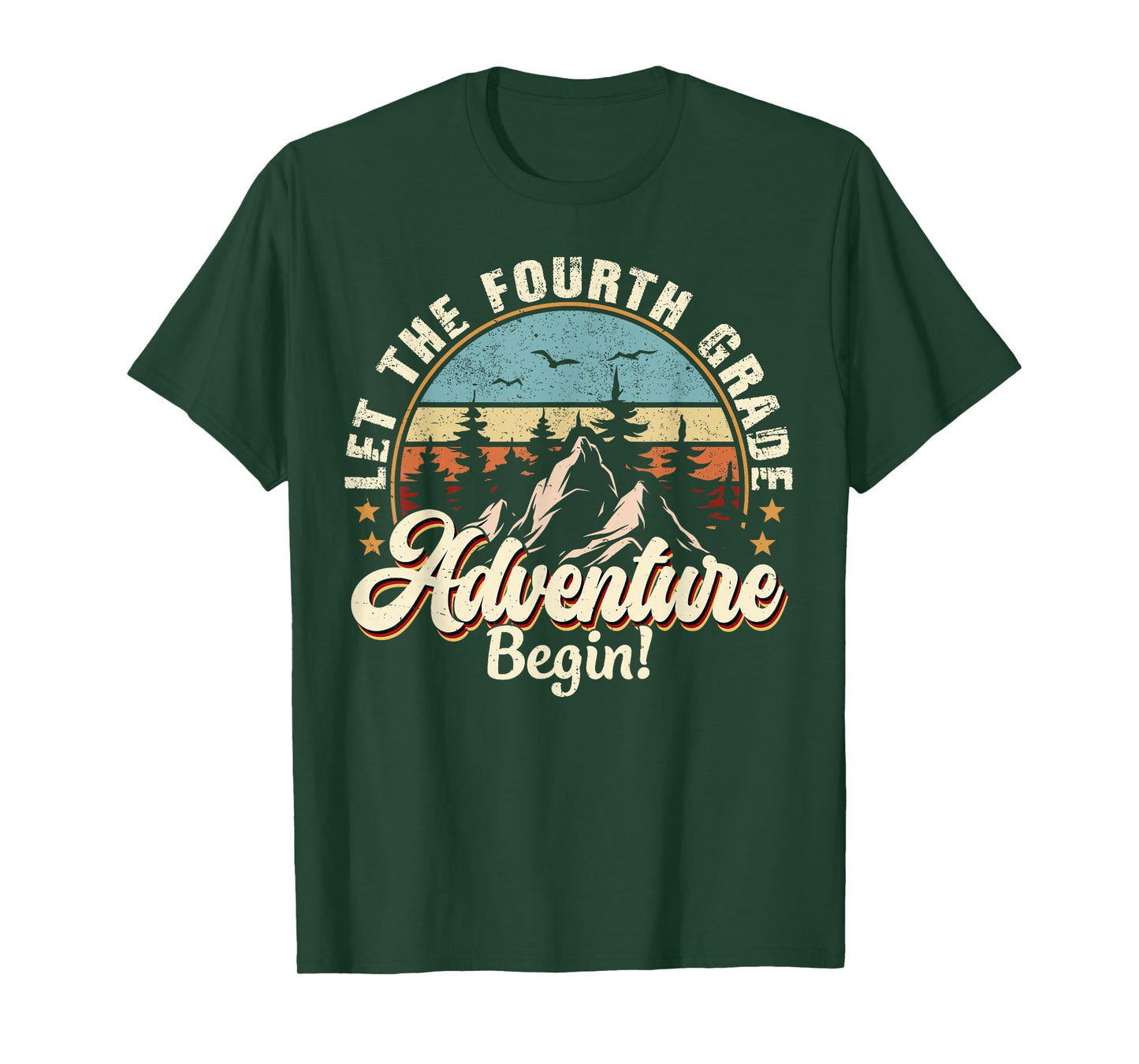 Back To School Let The 4th Grade Adventure Begin T-Shirt