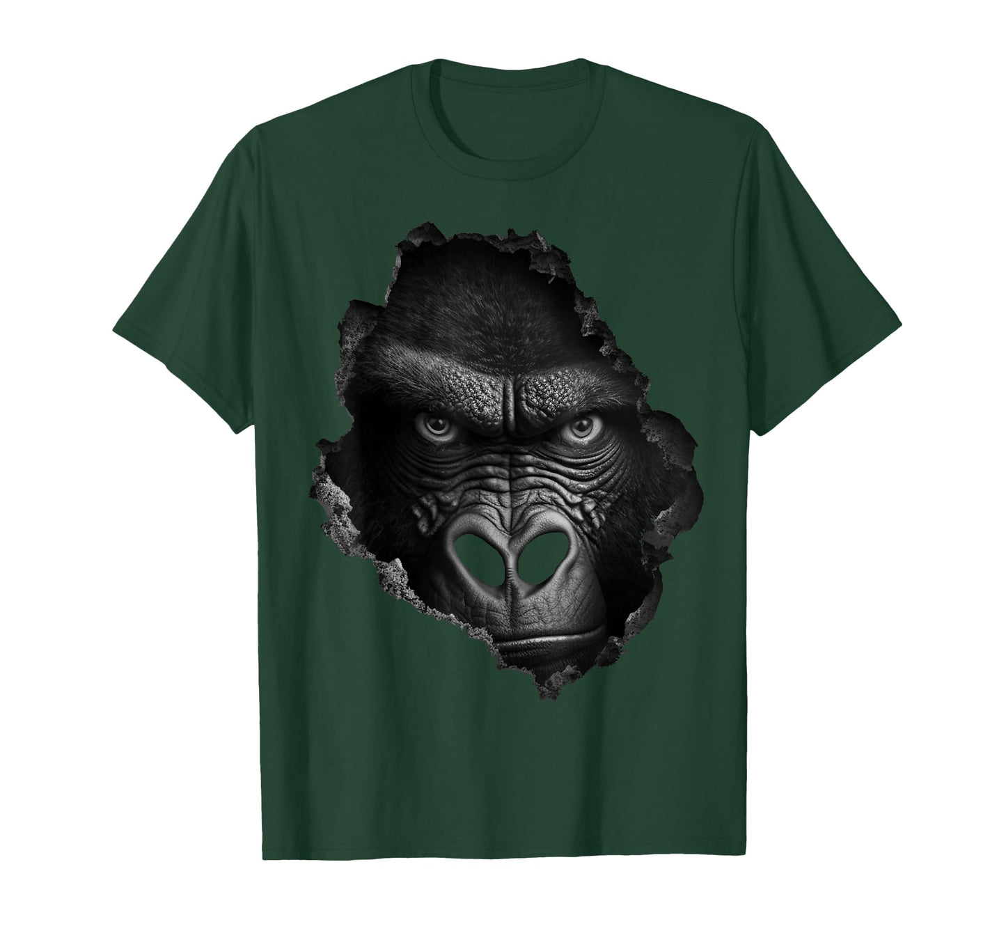 Gorilla Face Wall Animal Print Art Animal Lover Gorilla T-Shirt