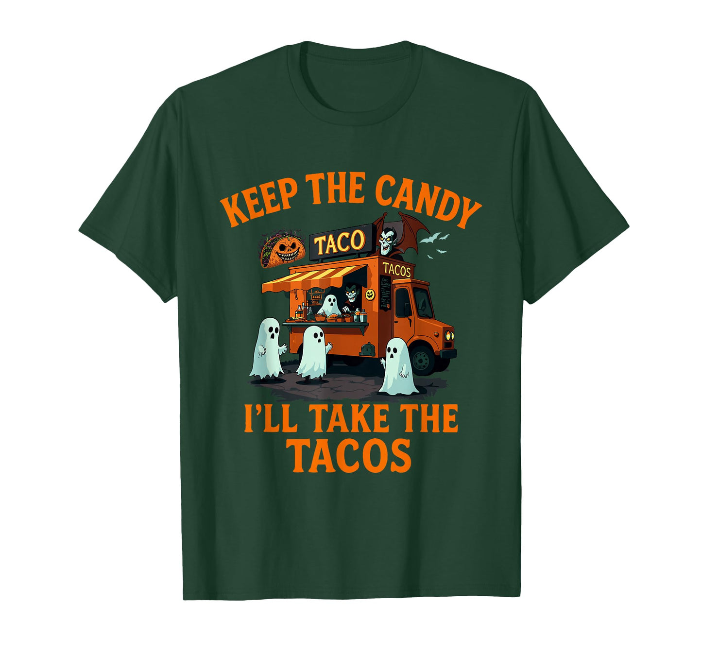 Keep The Candy I'll Take The Tacos Halloween Taco T-Shirt