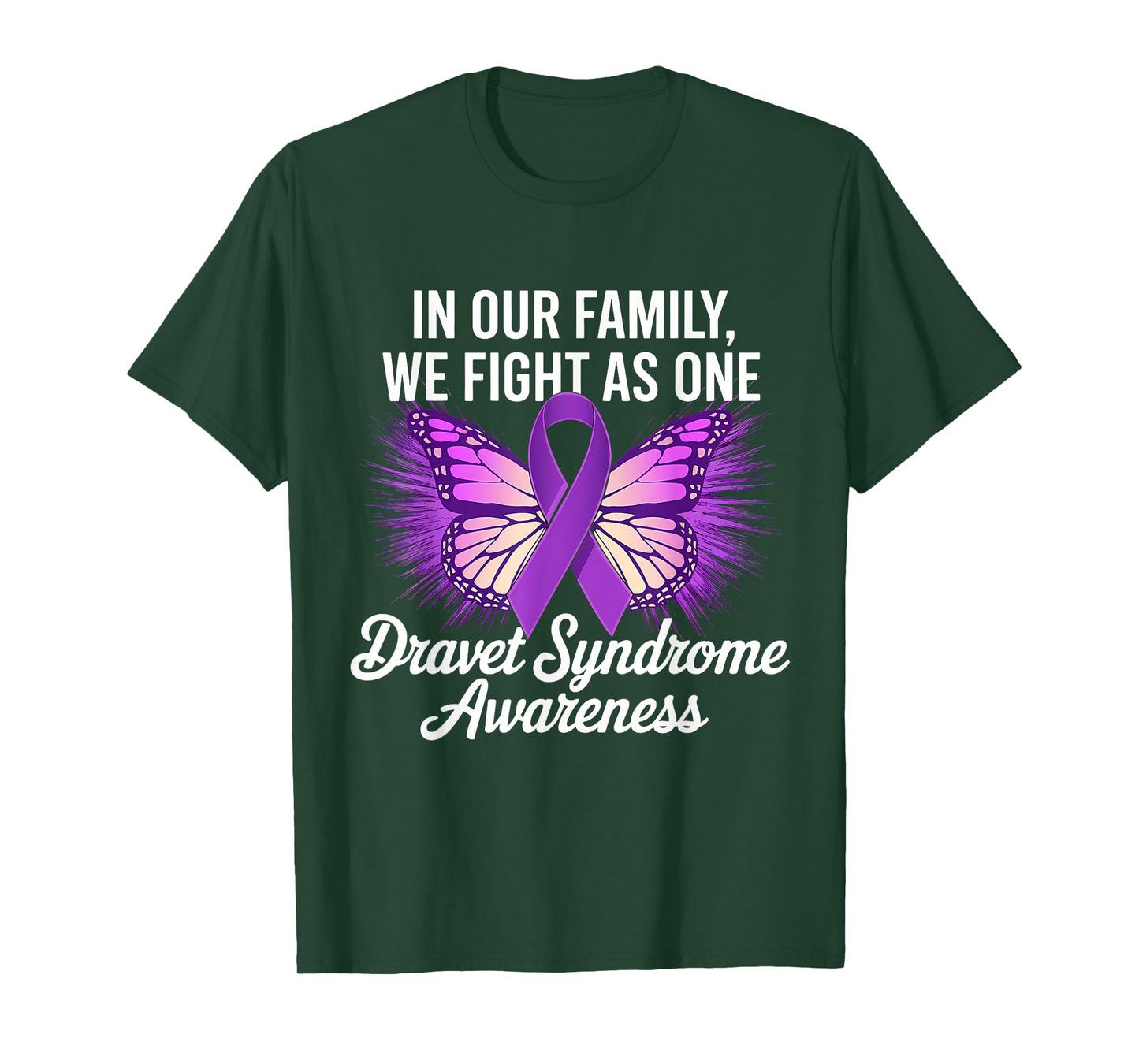 We Fight As One Dravet Syndrome Awareness Month Butterfly T-Shirt