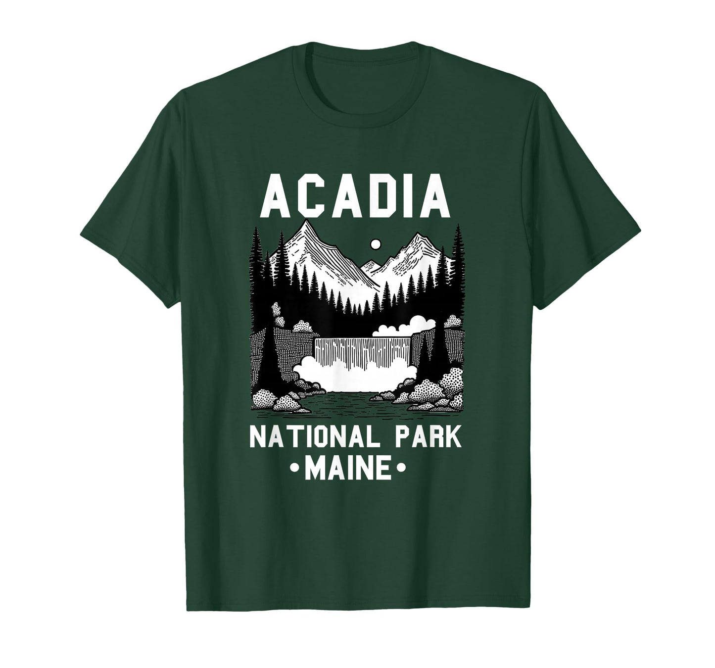 Acadia National Park Souvenir Maine Retro for Men Women Kid T-Shirt