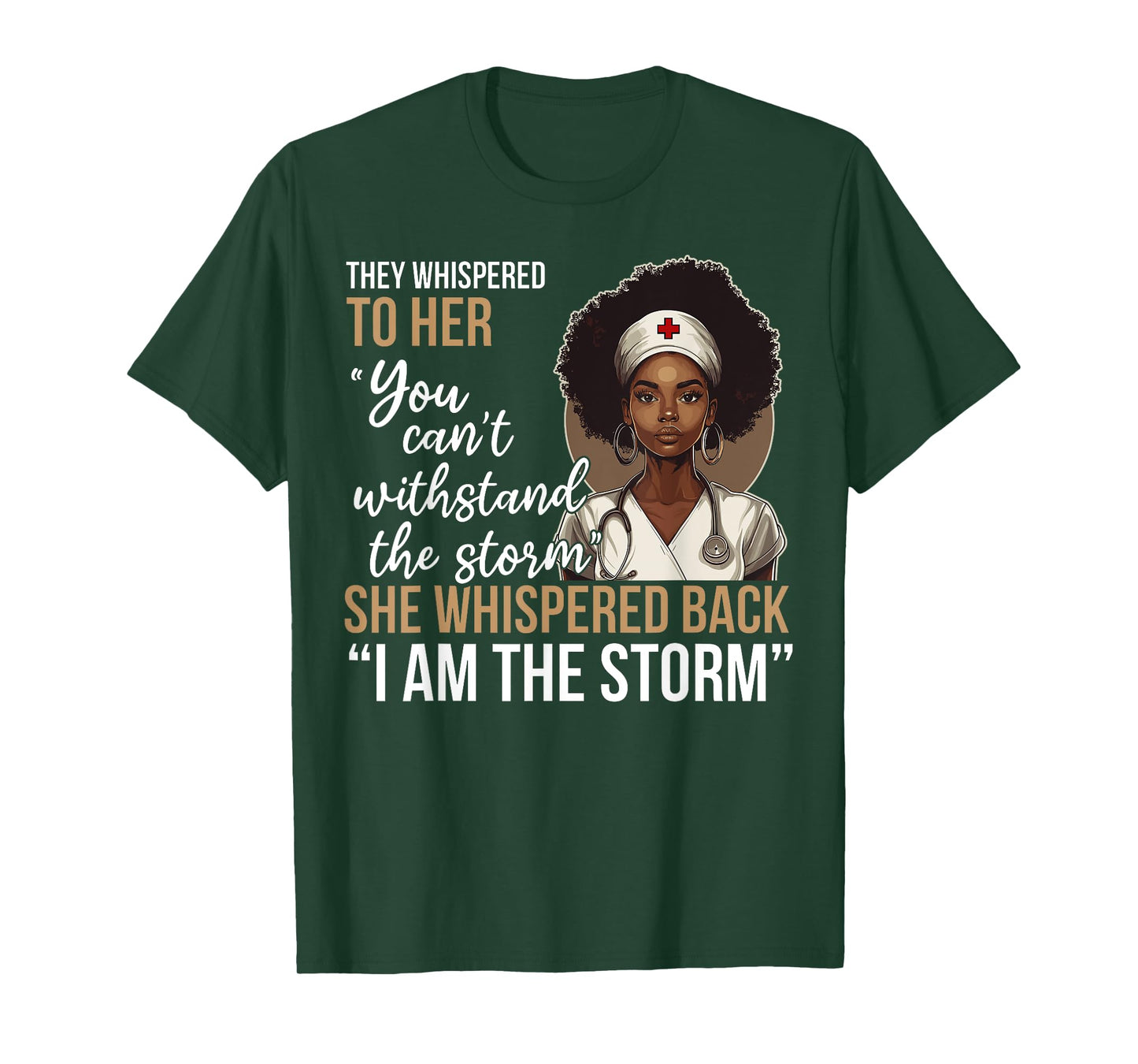 Black History Nursing Nurse Proud African American Ladies T-Shirt