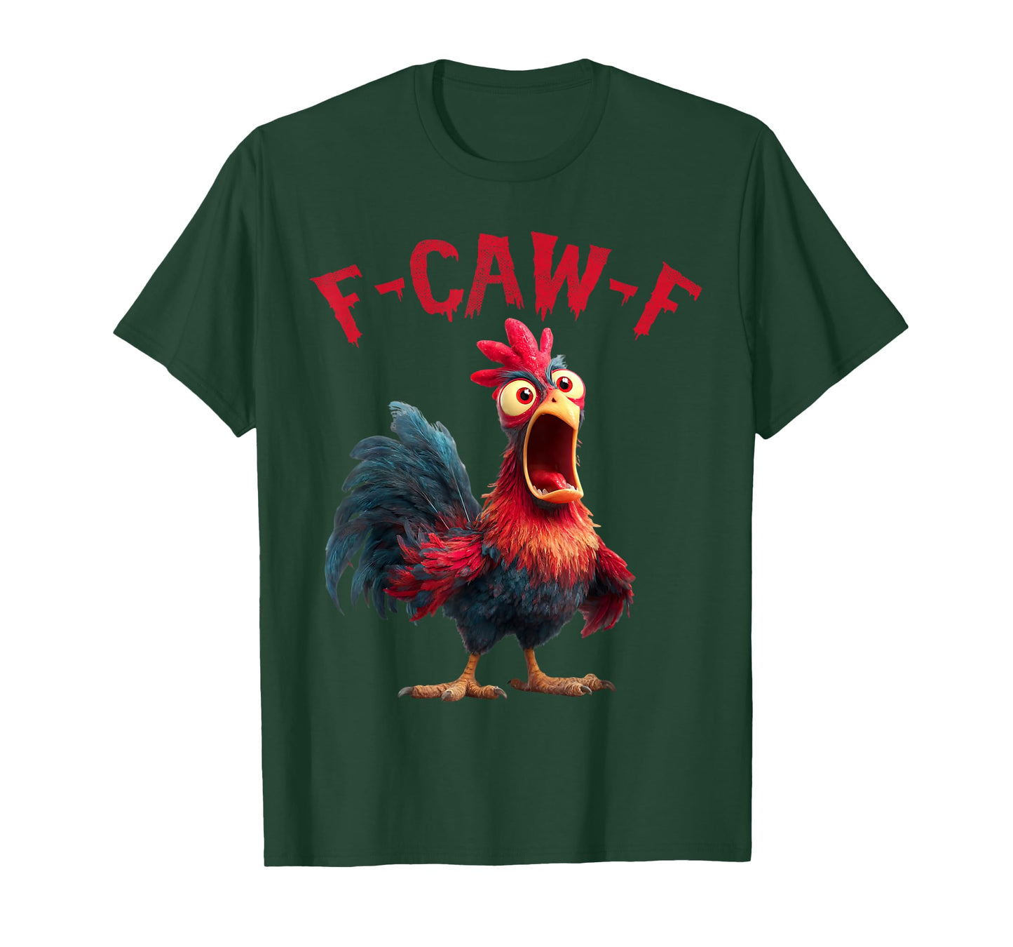 Funny F-Caw-F Chicken FCAWF Rooster Halloween Bird Crow T-Shirt